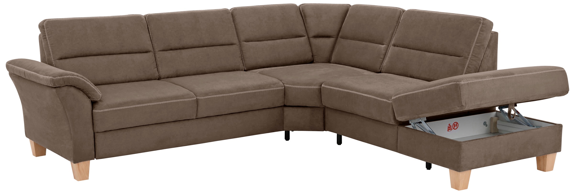 Home affaire Ecksofa »Soleo L-Form«, komfortabel durch Trapezecke mit Relaxfunktion, auch mit Bettfunktion
