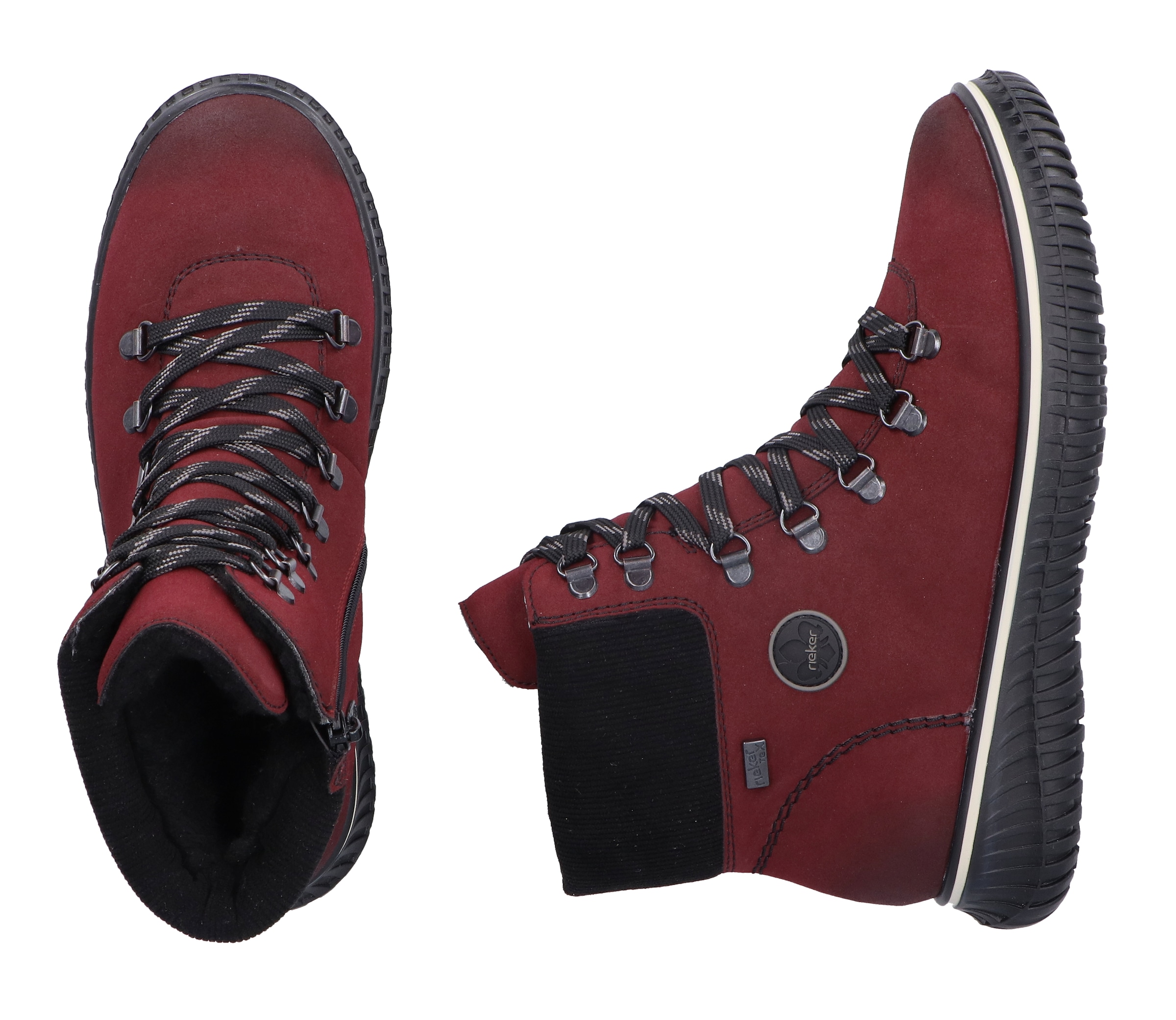 Rieker Winterboots, Schnürboots, Stiefelette, TEX-Membran, mit gepolstertem Schaftrand