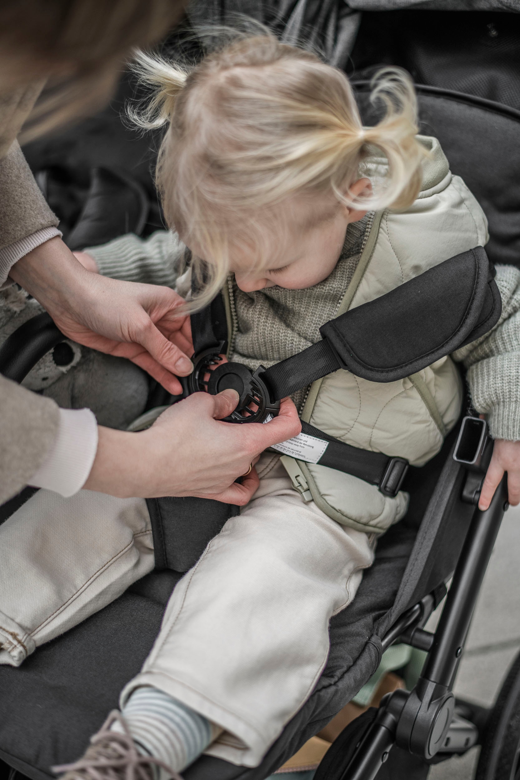 BabyGo Zwillingsbuggy »Zwillingskinderwagen GOTwice«, mit drei schwenkbaren Vorderrädern