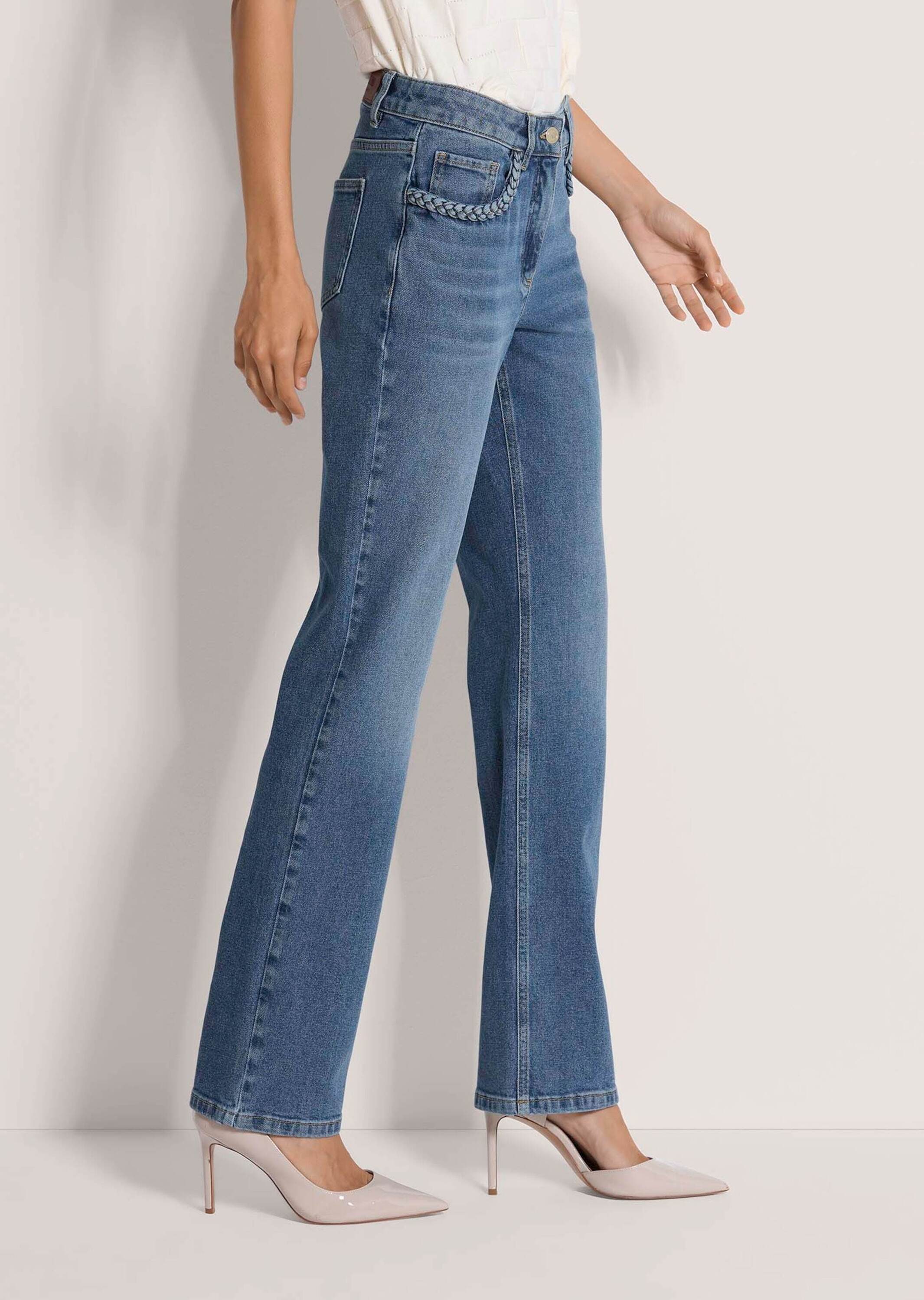 MADELEINE Regular-fit-Jeans »Jeans Slim-Fit-Jeans mit Formbund«