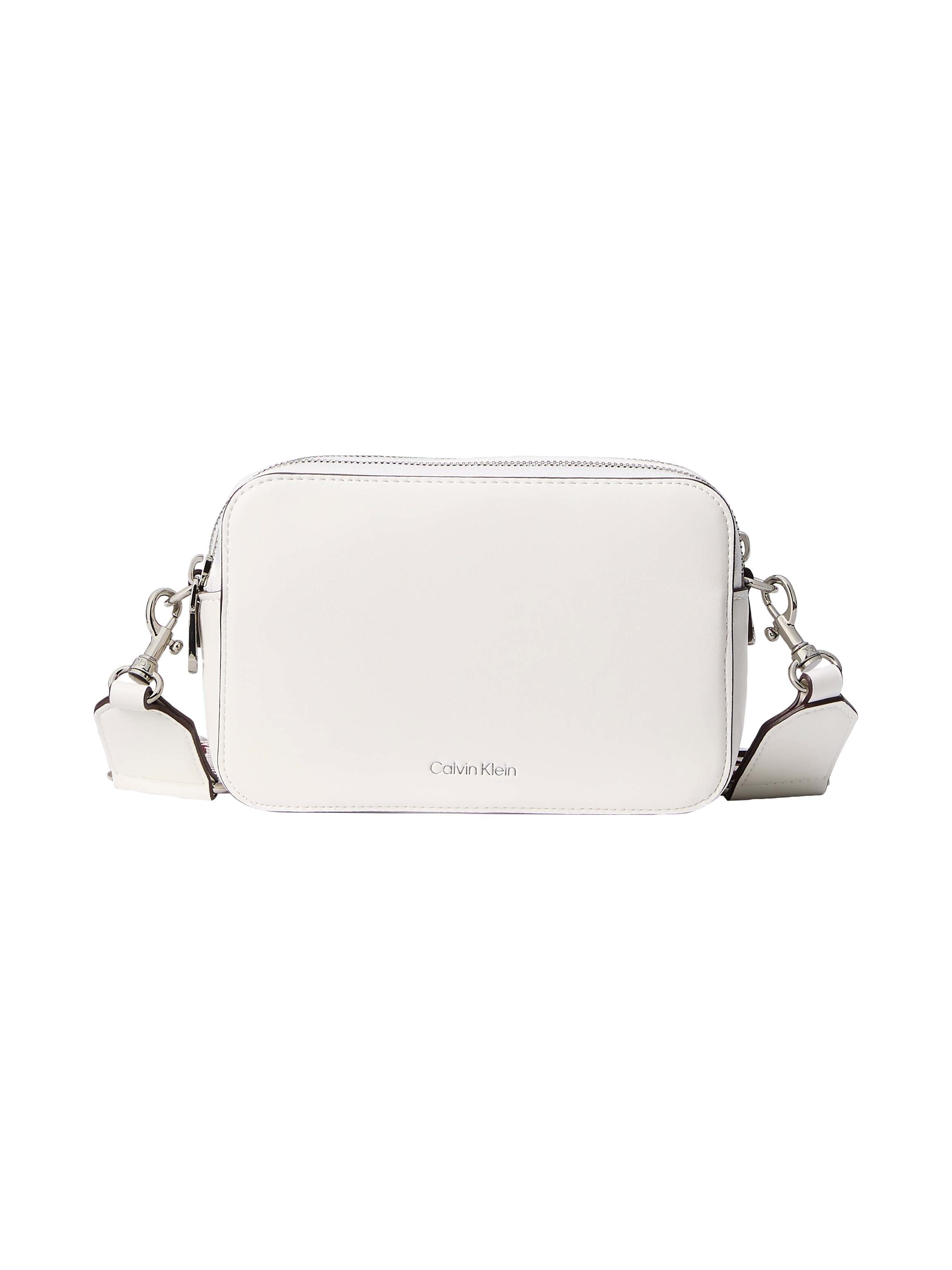Calvin Klein Mini Bag »WEBBING DOUBLE STRAP CAMERA BAG« kleine Schultertasche, Umhängetasche, Abendtasche mit Henkel