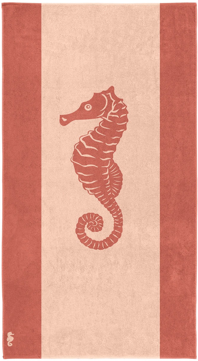 Seahorse Strandtuch "Flow" 100x180, für Strand und Pool, Seepferdchen, Mari günstig online kaufen