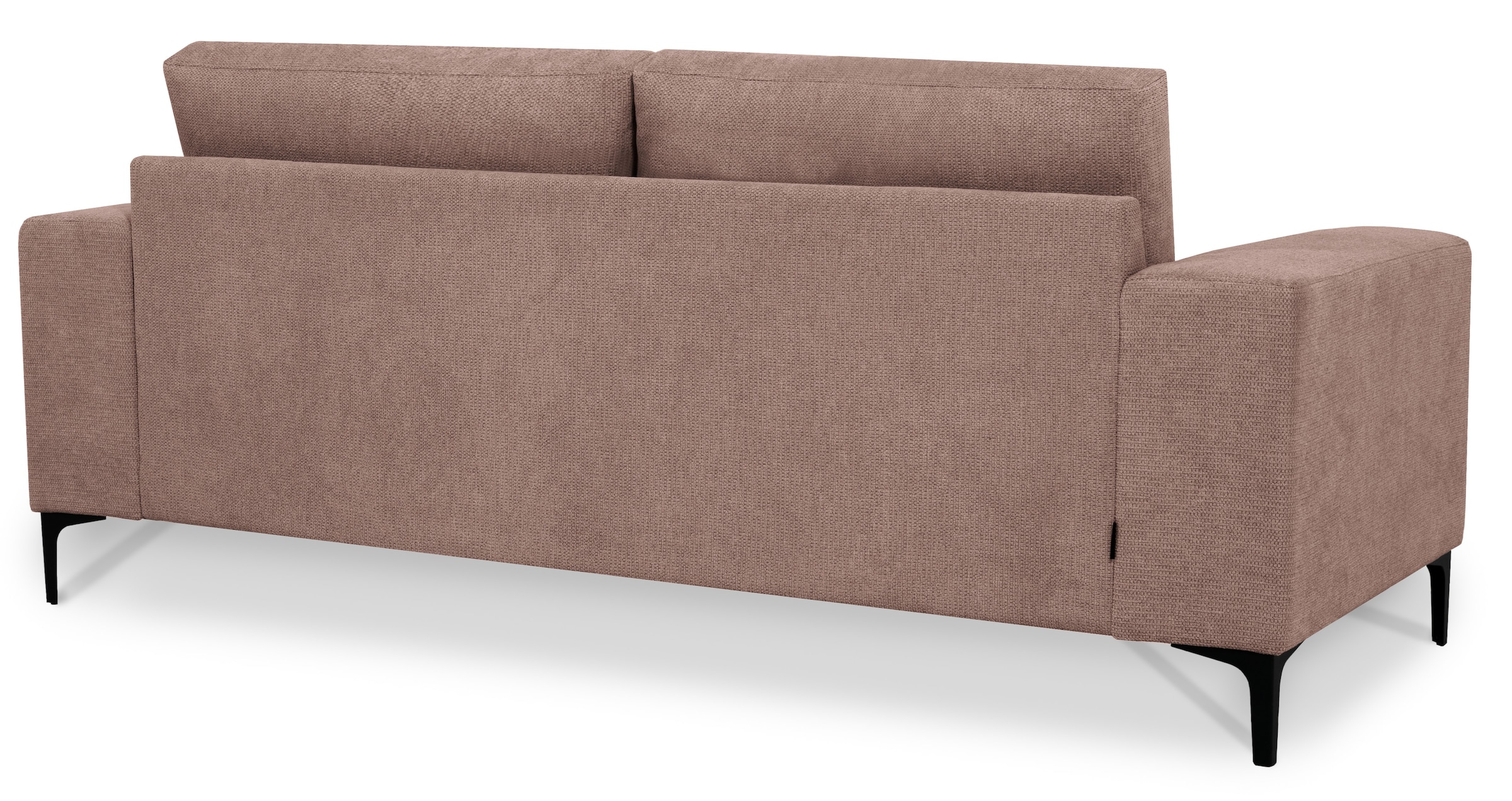 Places of Style 2-Sitzer »Xander«, Breite 164 cm, Webstoff, Soft-Touch Chenille, schwarze Metallfüßen
