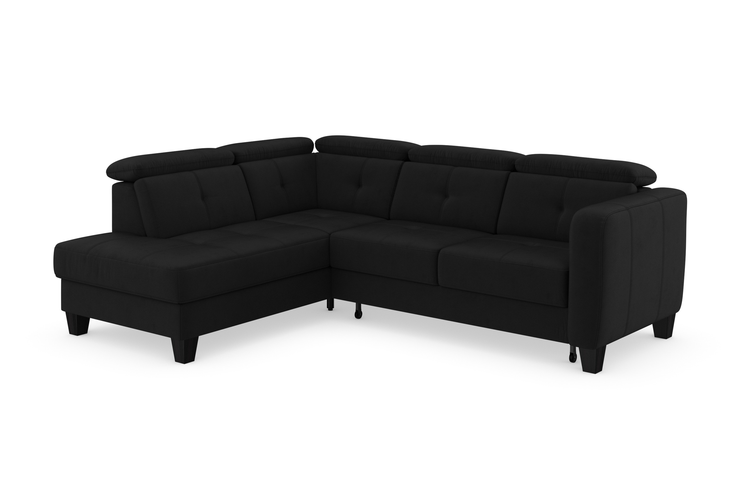 sit&more Ecksofa »Belluci L-Form«, inklusive Federkern, wahlweise mit Bettfunktion und Bettkasten