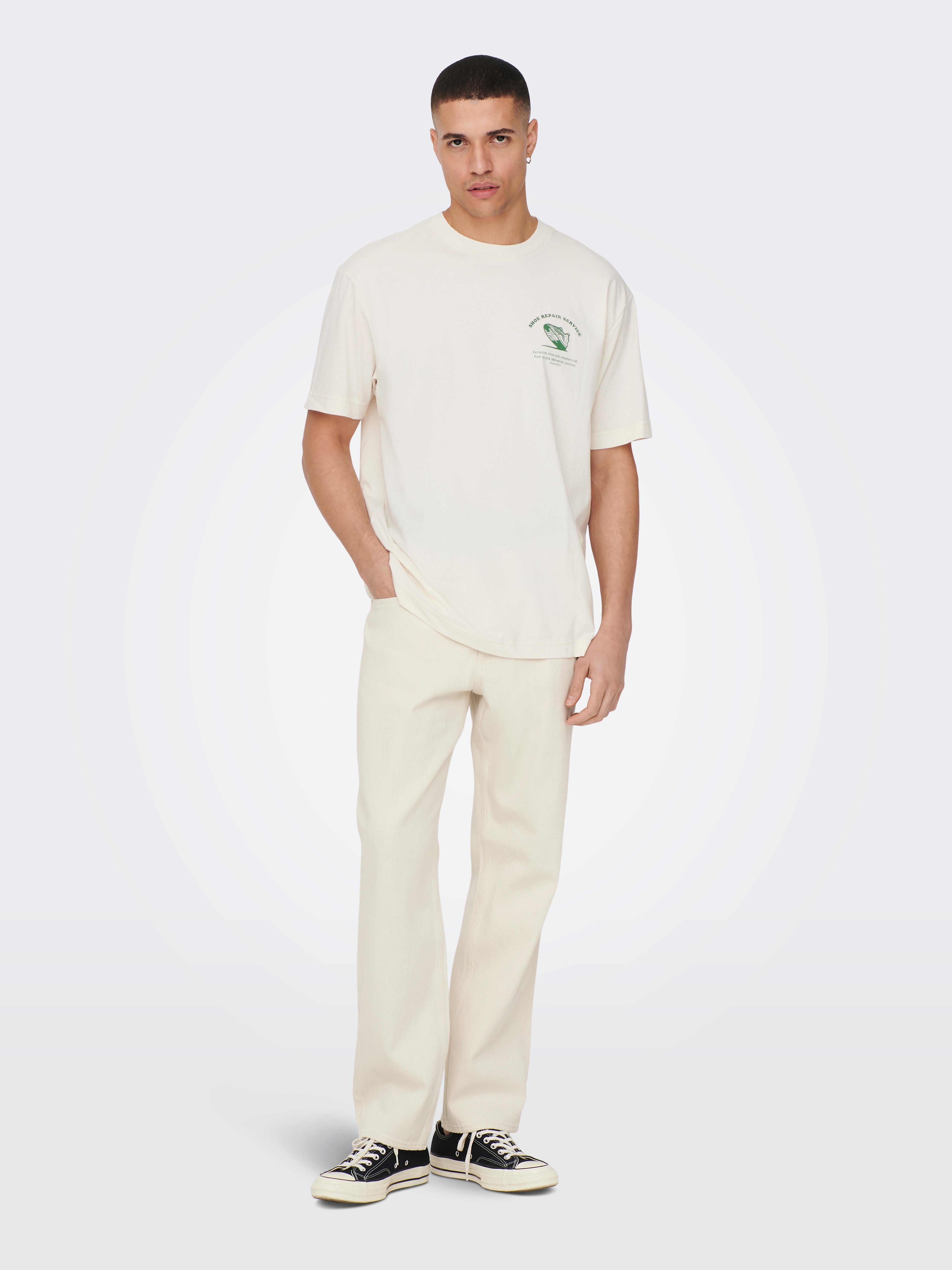 Thumbnail - ONLY & SONS Regular-fit-Jeans "ONSEDGE STRAIGHT BROMO 0017 DOT DNM NOOS"