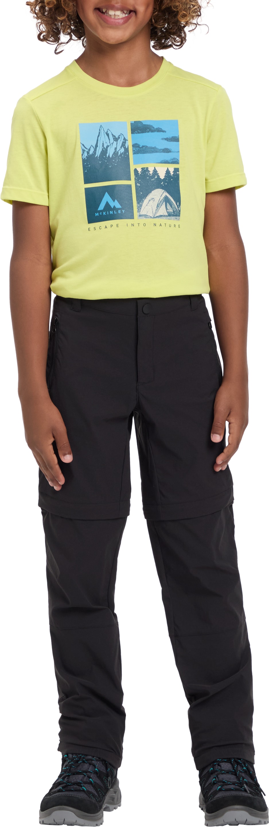 McKINLEY Outdoorhose »JU.-ABZIPPHOSE AARON ZFF PNT B«  aus 4-Wege-Stretch-Material, mit DRY PLUS-Technologie, atmungsaktiv