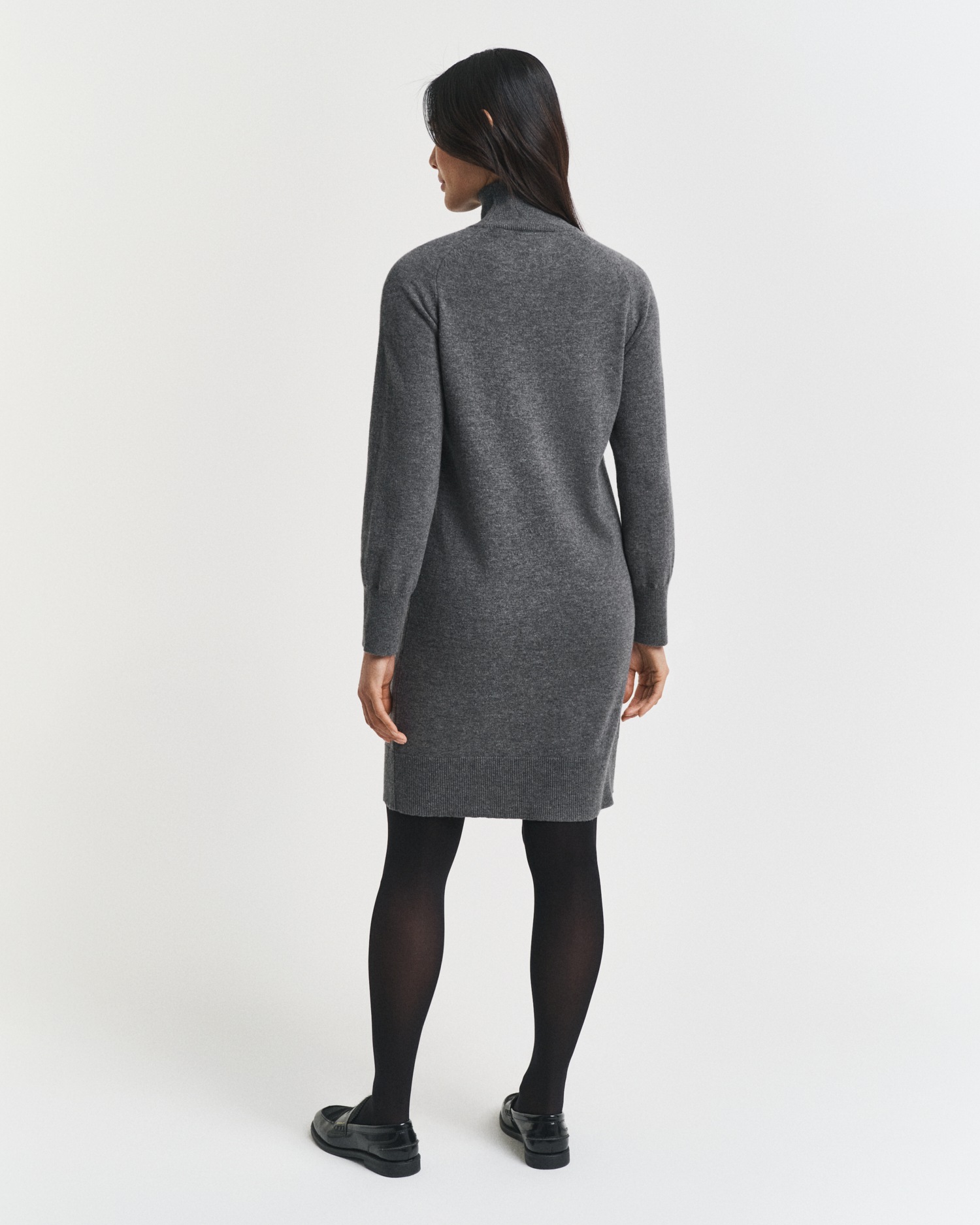 Gant Strickkleid "SUPERFINE LAMBSWOOL KNIT", Winterkleid, relaxed fit, Roll günstig online kaufen