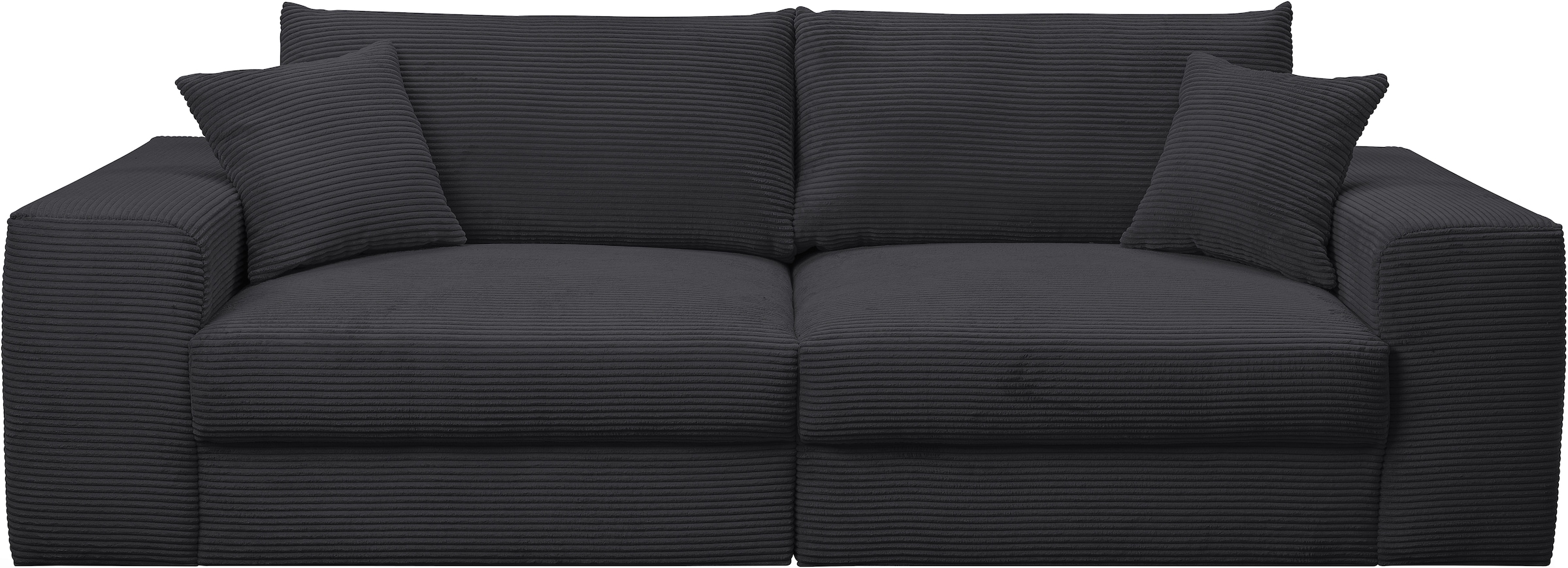 WERK2 Big-Sofa »Rozzana mit viel Platz und aktuellen Bezugsvarianten«, mit losen Rückenkissen