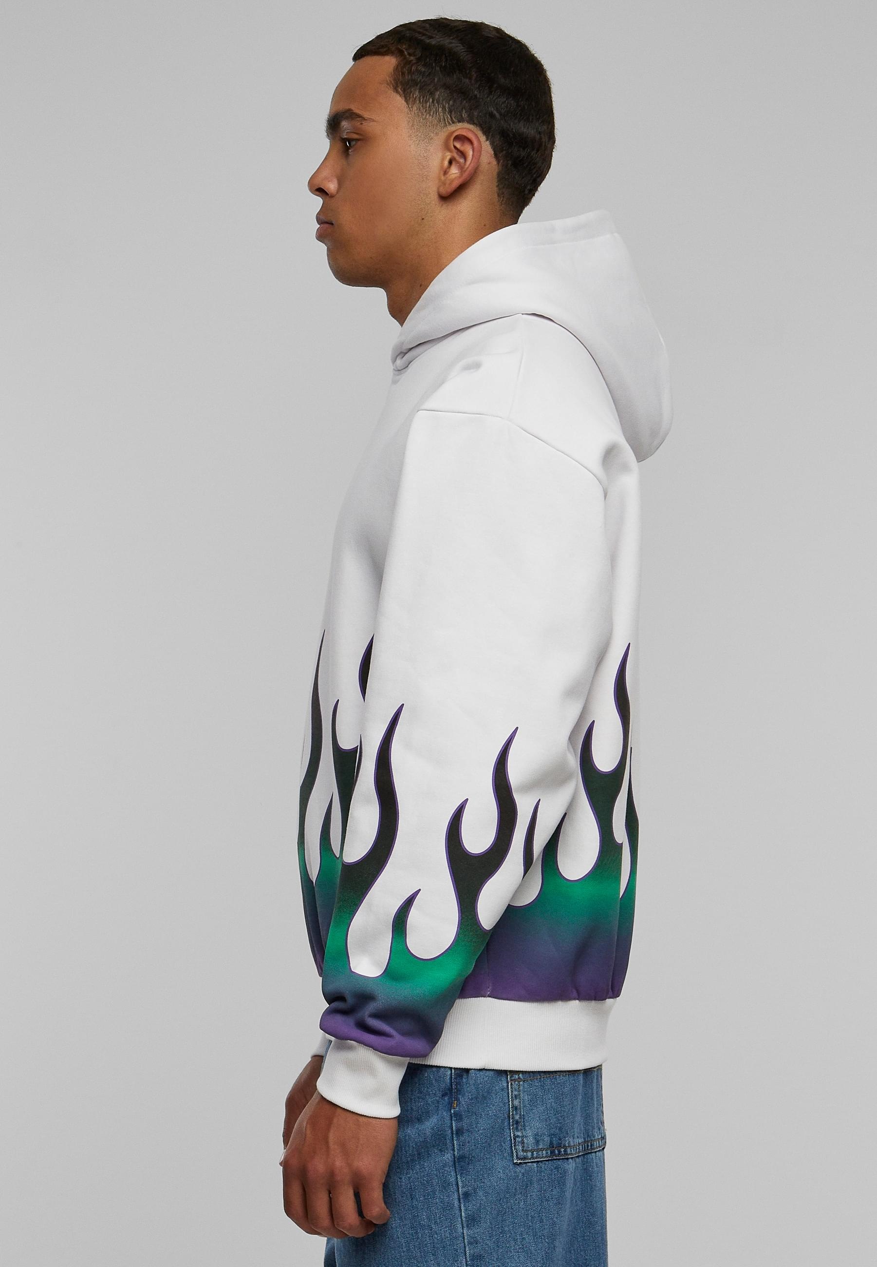 Karl Kani Kapuzensweatshirt »Karl Kani Herren KM233-005-1 KK Small Signature Flame Os Hoodie«, (1 tlg.)