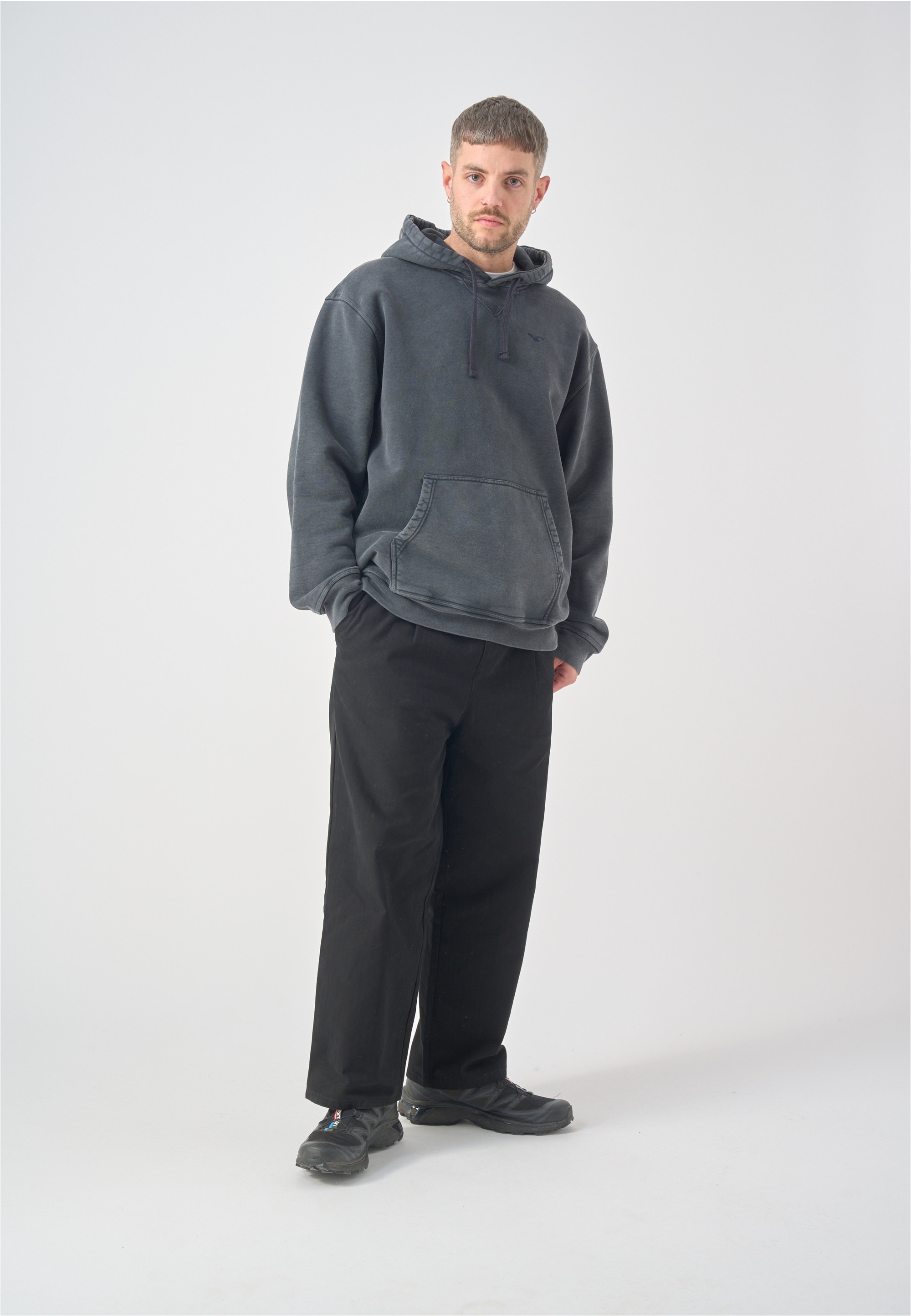 Cleptomanicx Kapuzensweatshirt »Boxy Hooded Ligull Washed«, im lockeren Schnitt