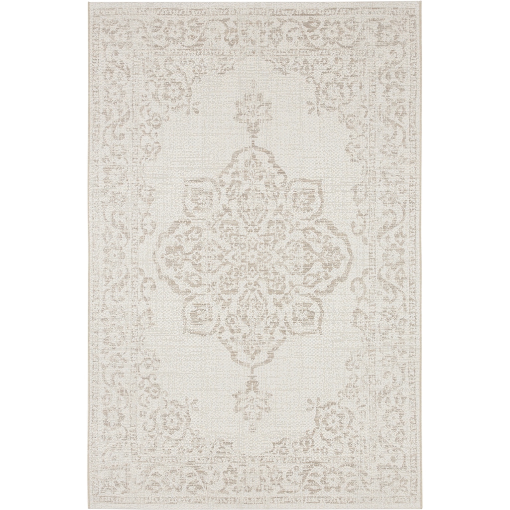 NORTHRUGS Teppich »Tilos«, rechteckig, In- & Outdoor, Kurzflor, Orientalisch, Vintage, Wohnzimmer, Garten