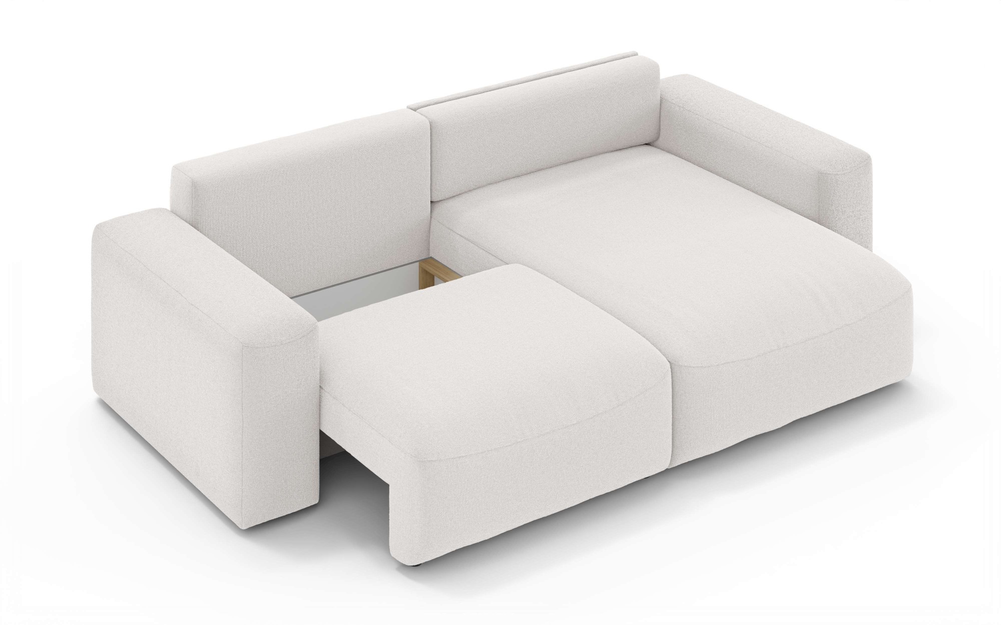 OTTO home Ecksofa »MATTS Schlafsofa mit Bettkasten, Maße B/T/H: 265/159/89 cm«, L-Form mit Recamiere rechts oder links, hoher Sitzkomfort