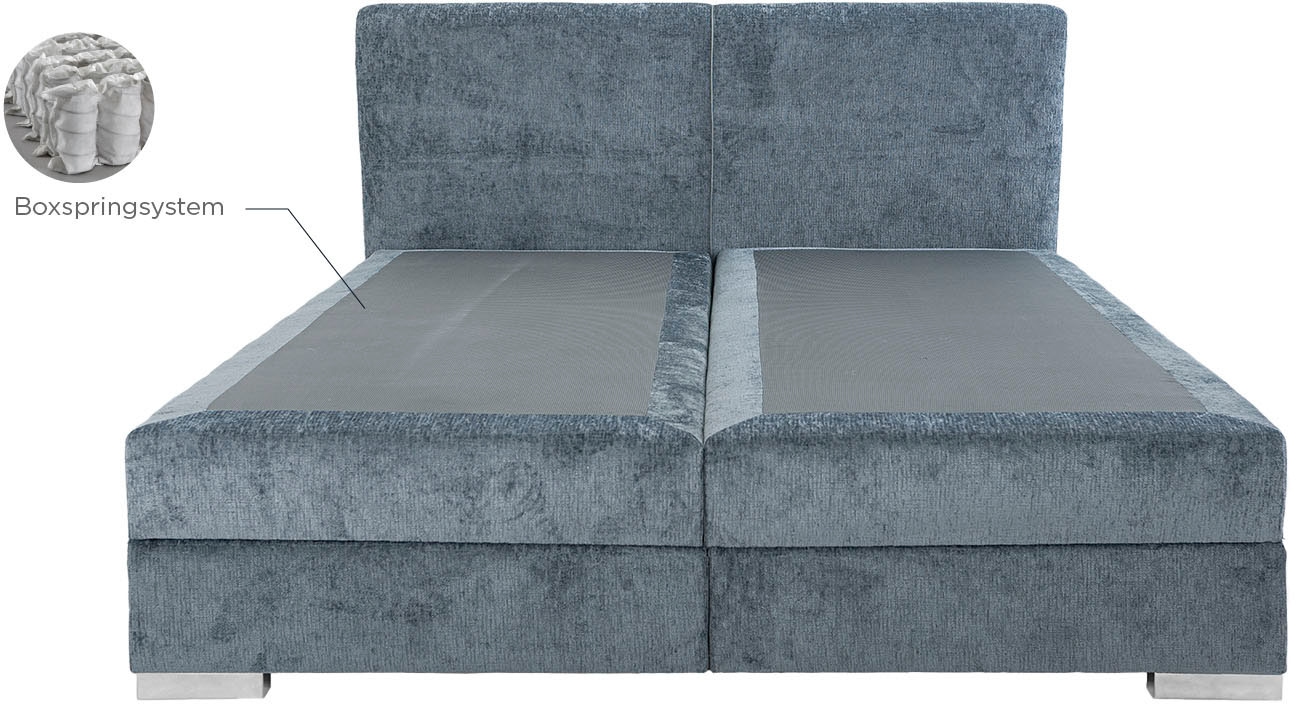 Home affaire Boxspringbett »Juliste inkl. Bettkasten und PUR-Schaum-Topper« erhältlich in den Breite 160, 180 & 200cm