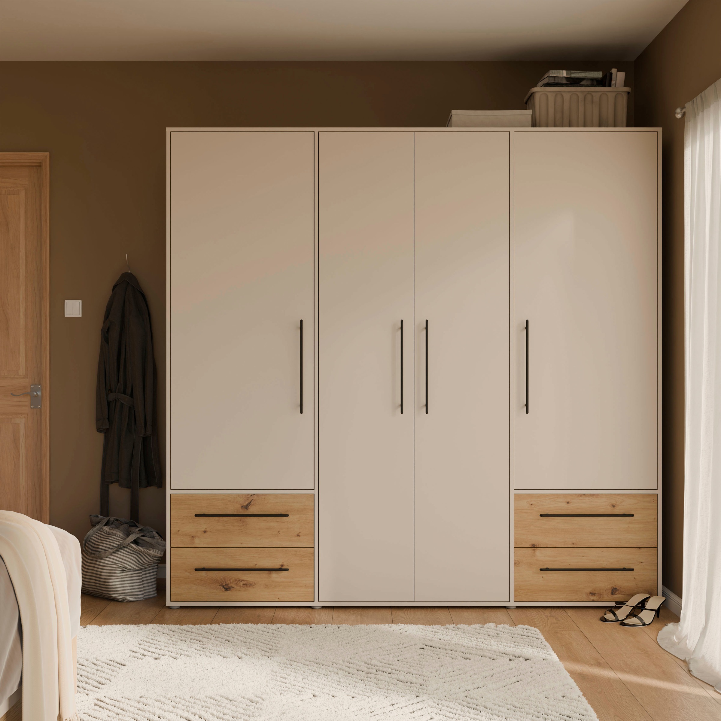 FORTE Kleiderschrank "Mokkaris, OTTOs Choice, TOPSELLER 3 oder 4 Türen, zei günstig online kaufen