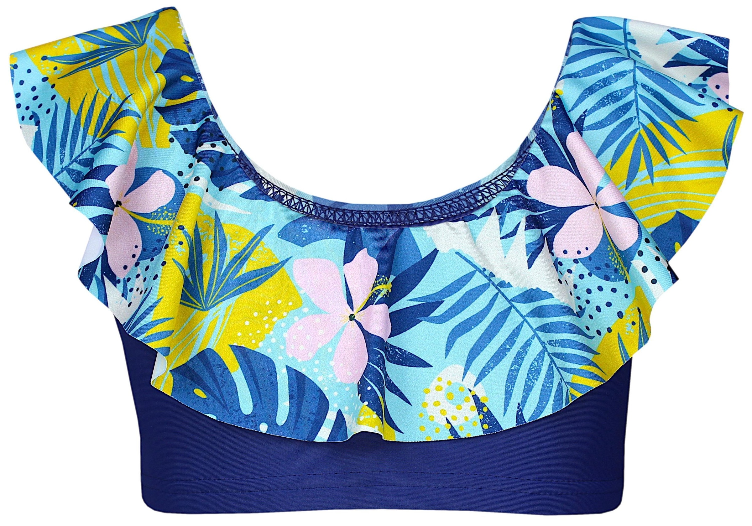 AQUARTI Bustier-Bikini »Badeanzug Mädchen Bikini Set Zweiteilig Bikinislip Bustier«