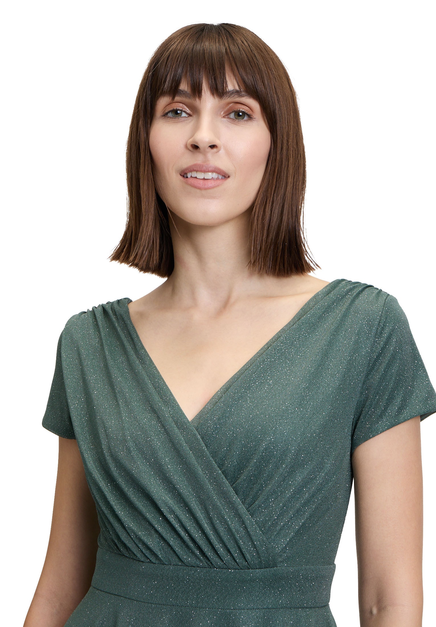 Vera Mont Cocktailkleid »Vera Mont Damen Cocktailkleid im Glitzer-Look«, Stoff
