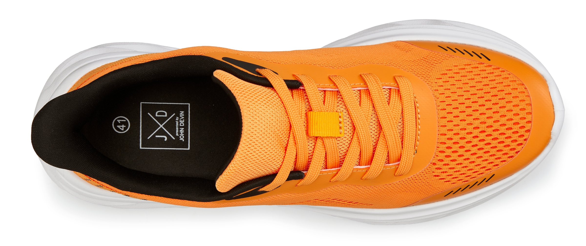 John Devin Sneaker »Schnürschuh, Freizeitschuhe, Schnürhalbschuhe, Halbschuh, Turnschuh«  NEU im sportiven Look aus luftigem Mesh-Material VEGAN