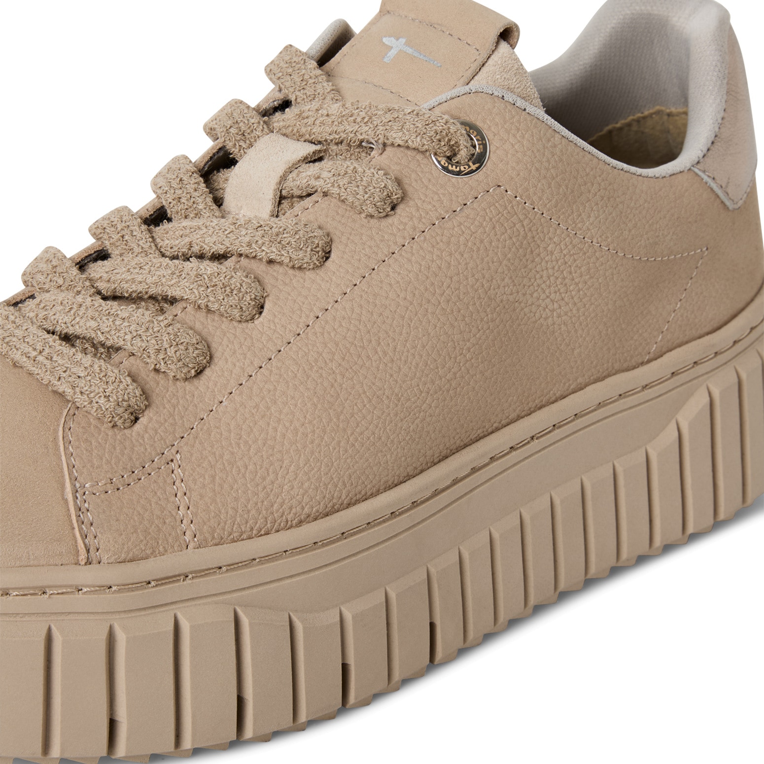 Tamaris Plateausneaker, Freizeitschuh, Halbschuh, Schnürschuh mit Kontrastbesatz