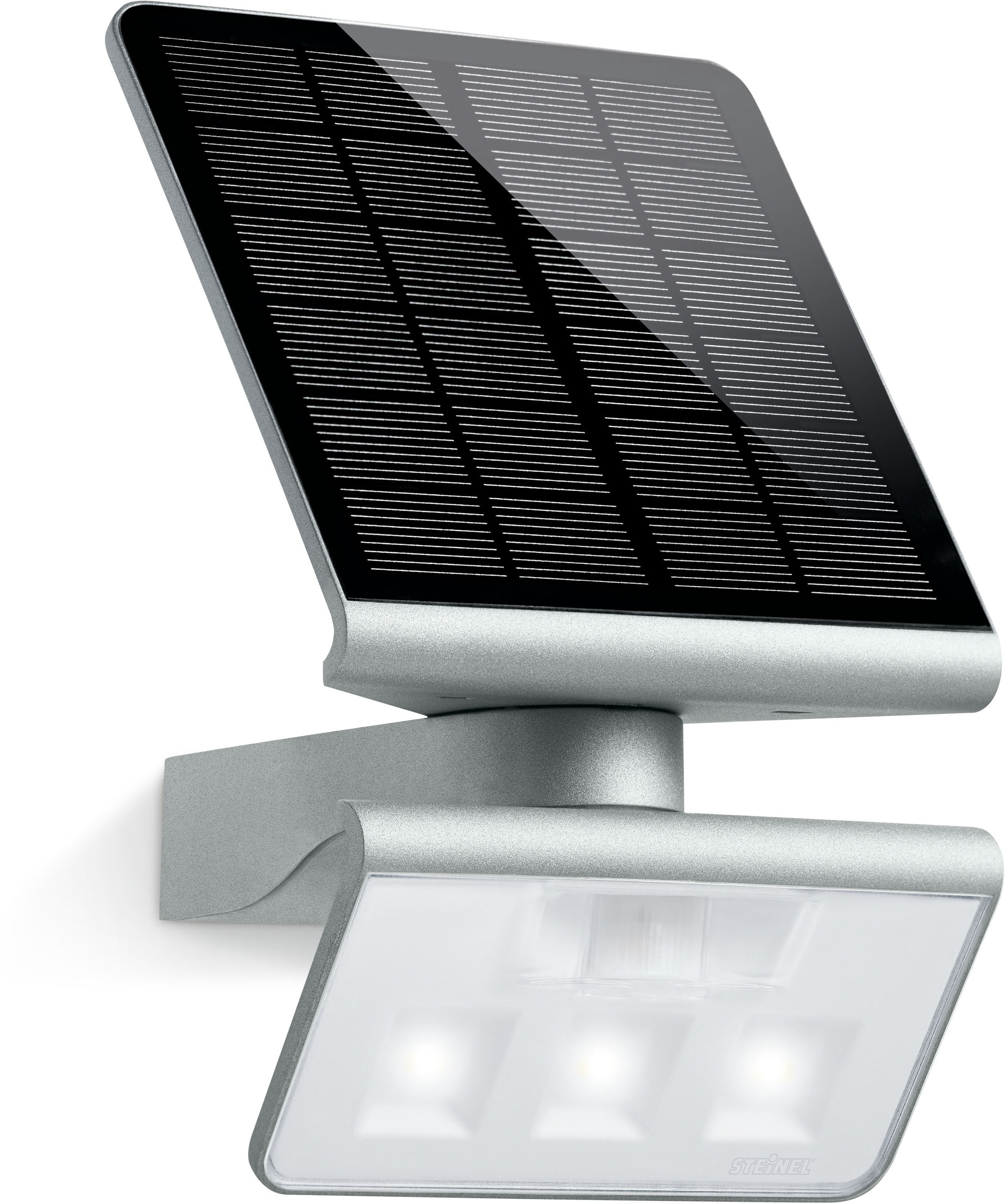 steinel LED Außen-Wandleuchte "XSOLAR", Leuchtmittel LED-Board  LED fest integriert, 140Â Bewegungsmelder,LiFe-Akku,1,3W