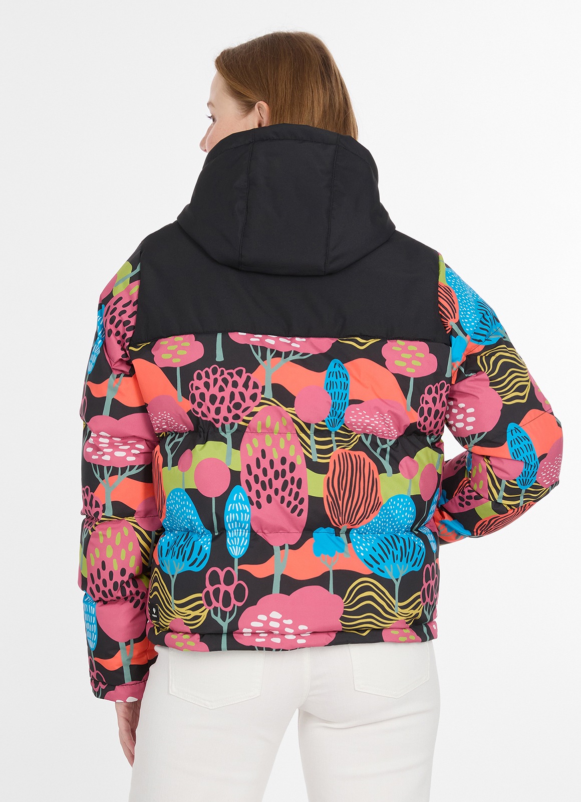 Ragwear Steppjacke "AMAZZE PRINT" mit Kapuze Reißverschluss mit Kinnschutz günstig online kaufen