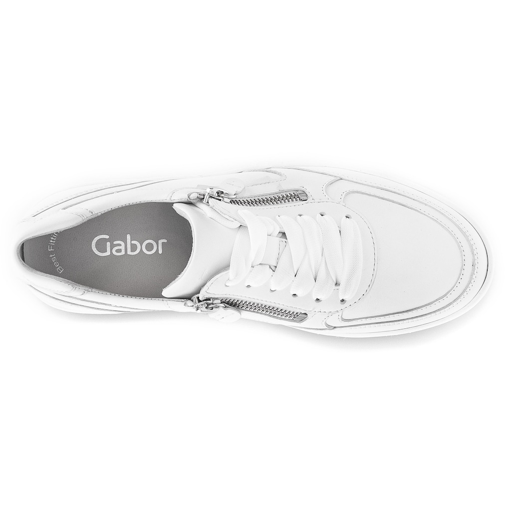 Gabor Plateausneaker, mit Best Fitting-Ausstattung, Freizeitschuh, Halbschuh, Schnürschuh