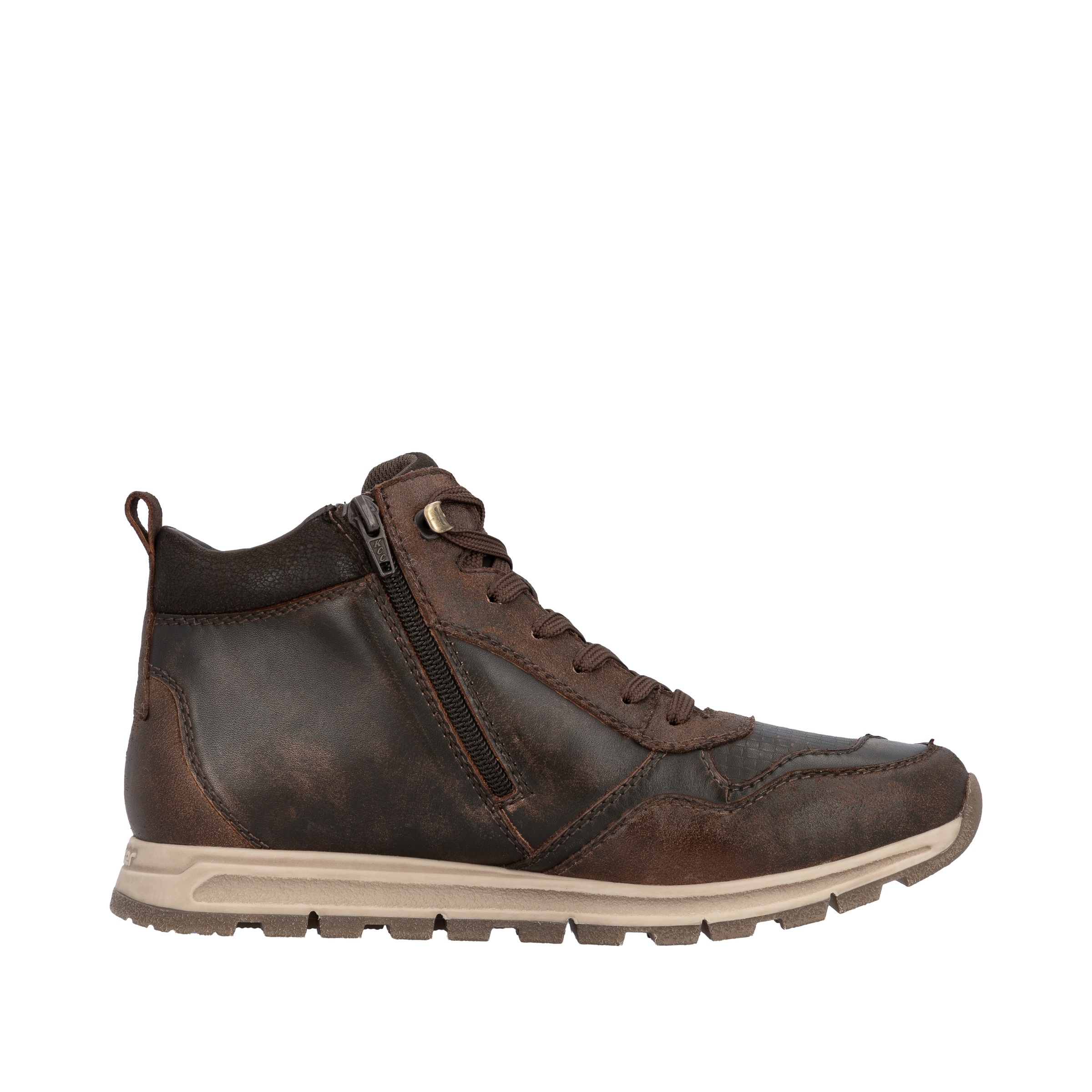 Rieker Sneakerboots, Schnürboots, High Top Sneaker, Schnürschuh mit Innenreißverschluss