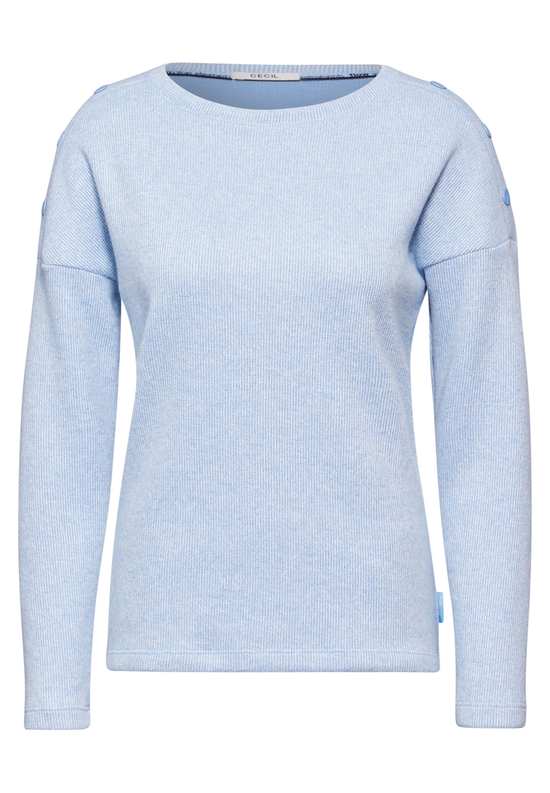 Cecil Langarmshirt, aus softem Materialmix