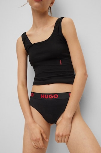 HUGO Underwear T-String "THONG SPORTY LOGO", mit elastischem Bund