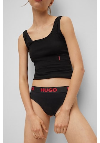 HUGO T-String »THONG SPORTY LOGO« su elasti...