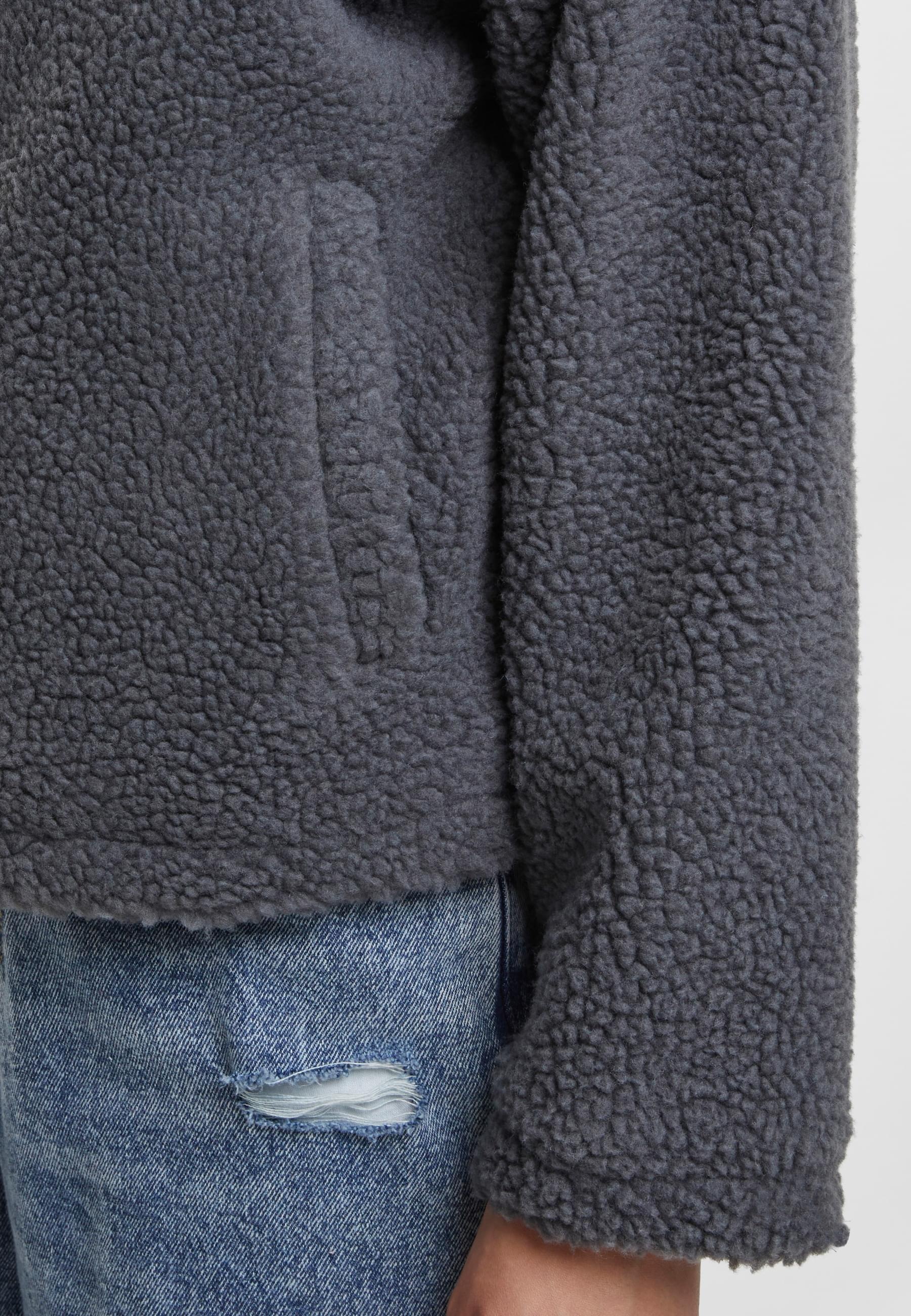 URBAN CLASSICS Allwetterjacke »Urban Classics Ladies Short Hooded Sherpa Jacket«, (1 St.), mit Kapuze