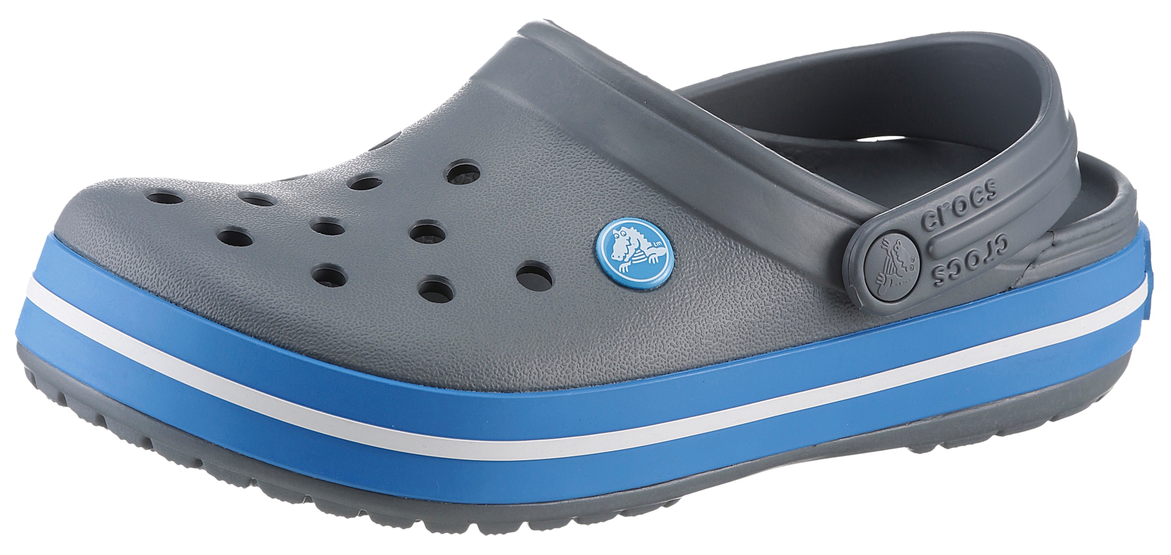 Crocs Clog "Crocband", Sommerschuh, Gartenschuh, Poolslides, mit farbiger L günstig online kaufen