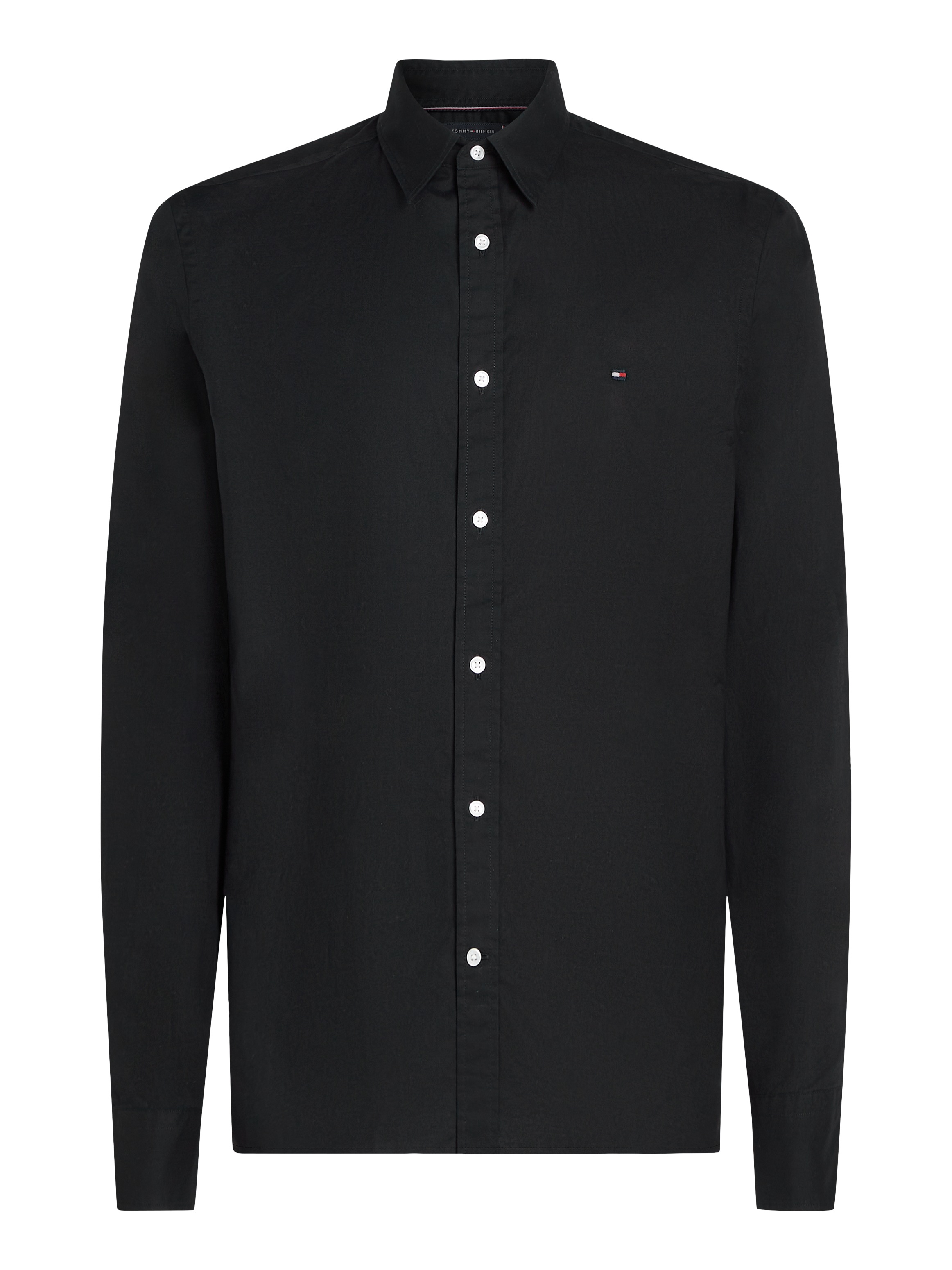 Tommy Hilfiger Businesshemd »FLEX POPLIN KENT COLLAR SF SHIRT«, mit Logostickerei