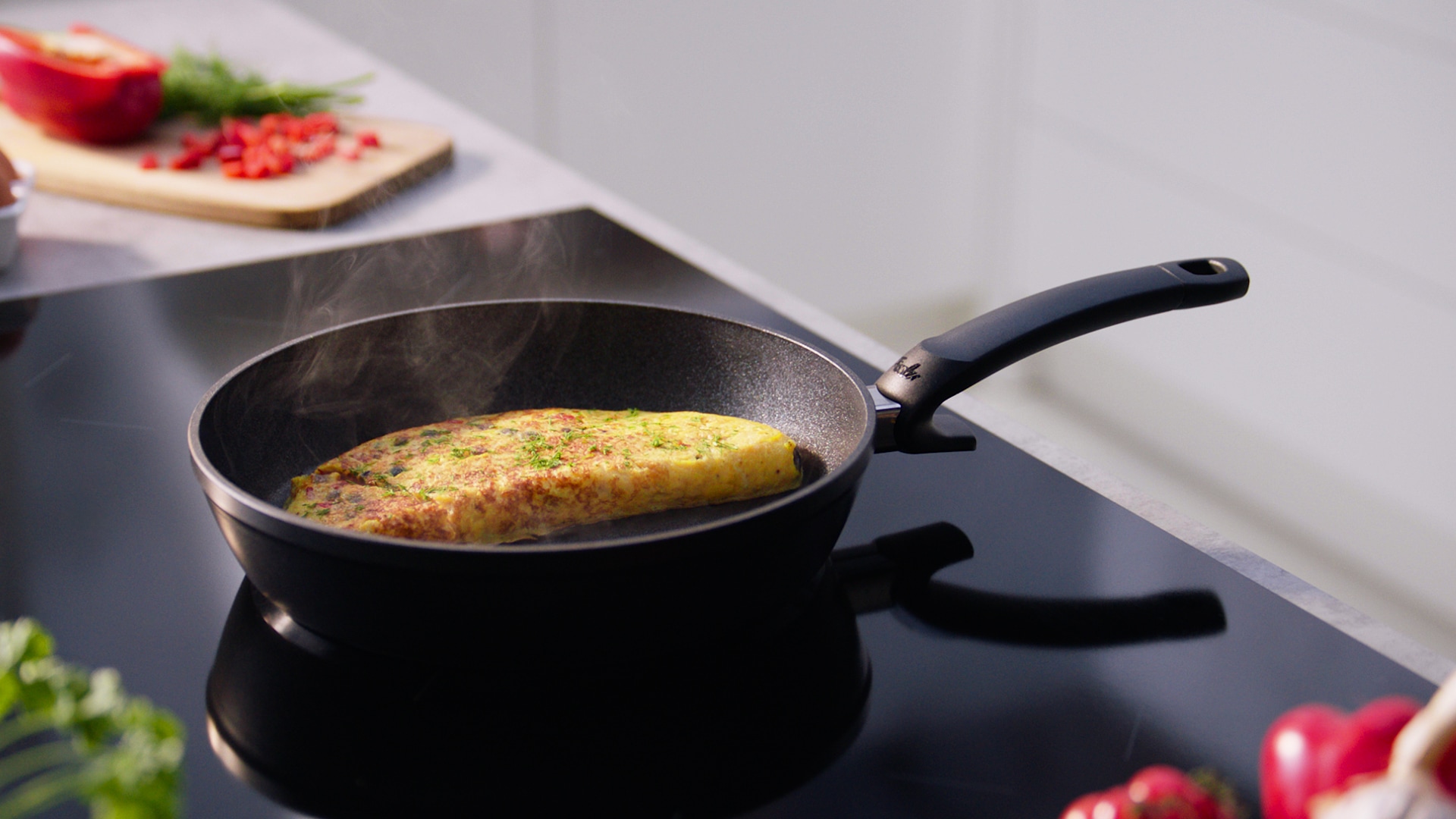 Fissler Bratpfanne »Adamant Comfort«, Aluminium, (1 tlg.), hoher Pfannenkörper, Induktion