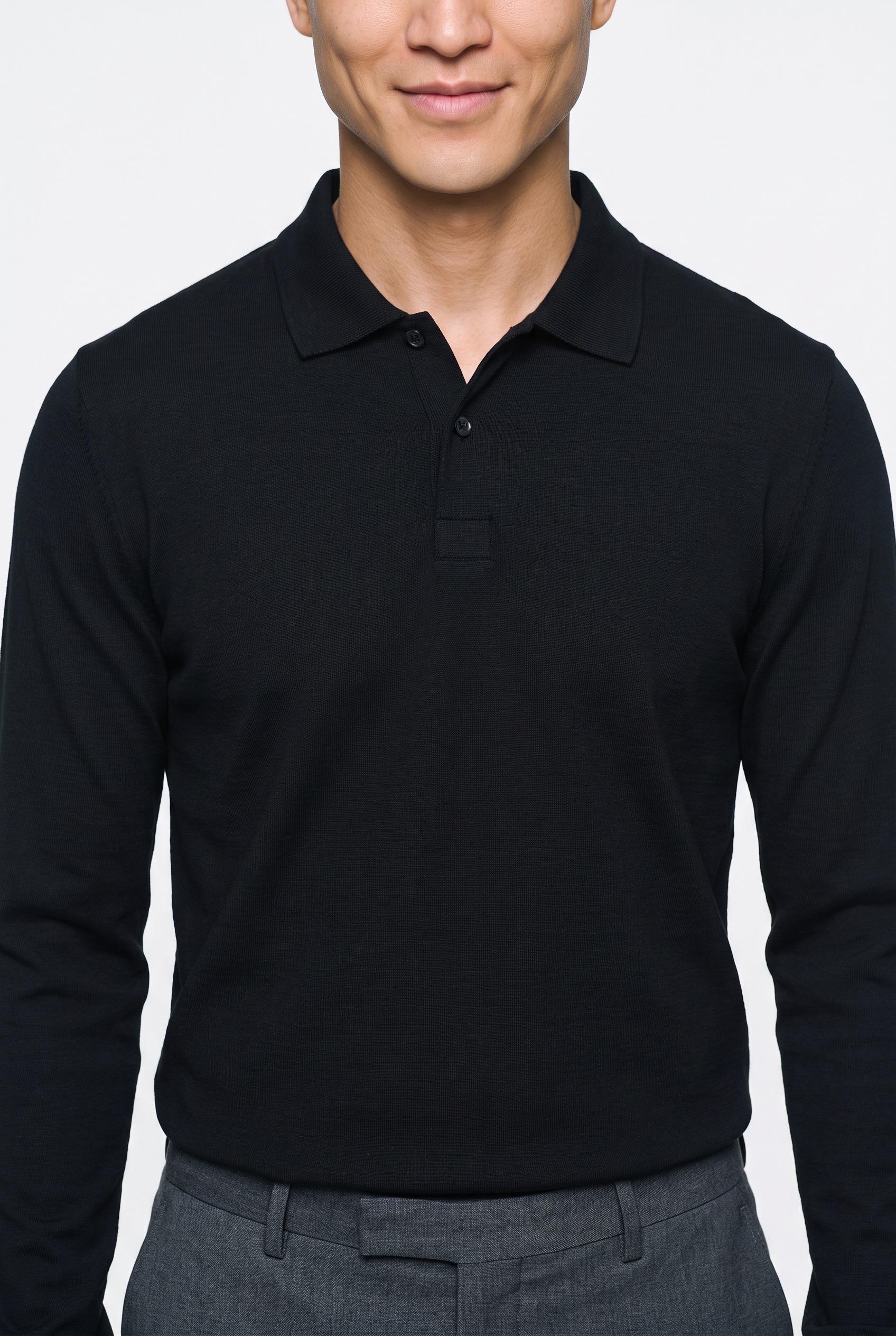 BOSS GREEN Langarm-Poloshirt »Pirol« Langarm, regular fit, Logo-Stickerei
