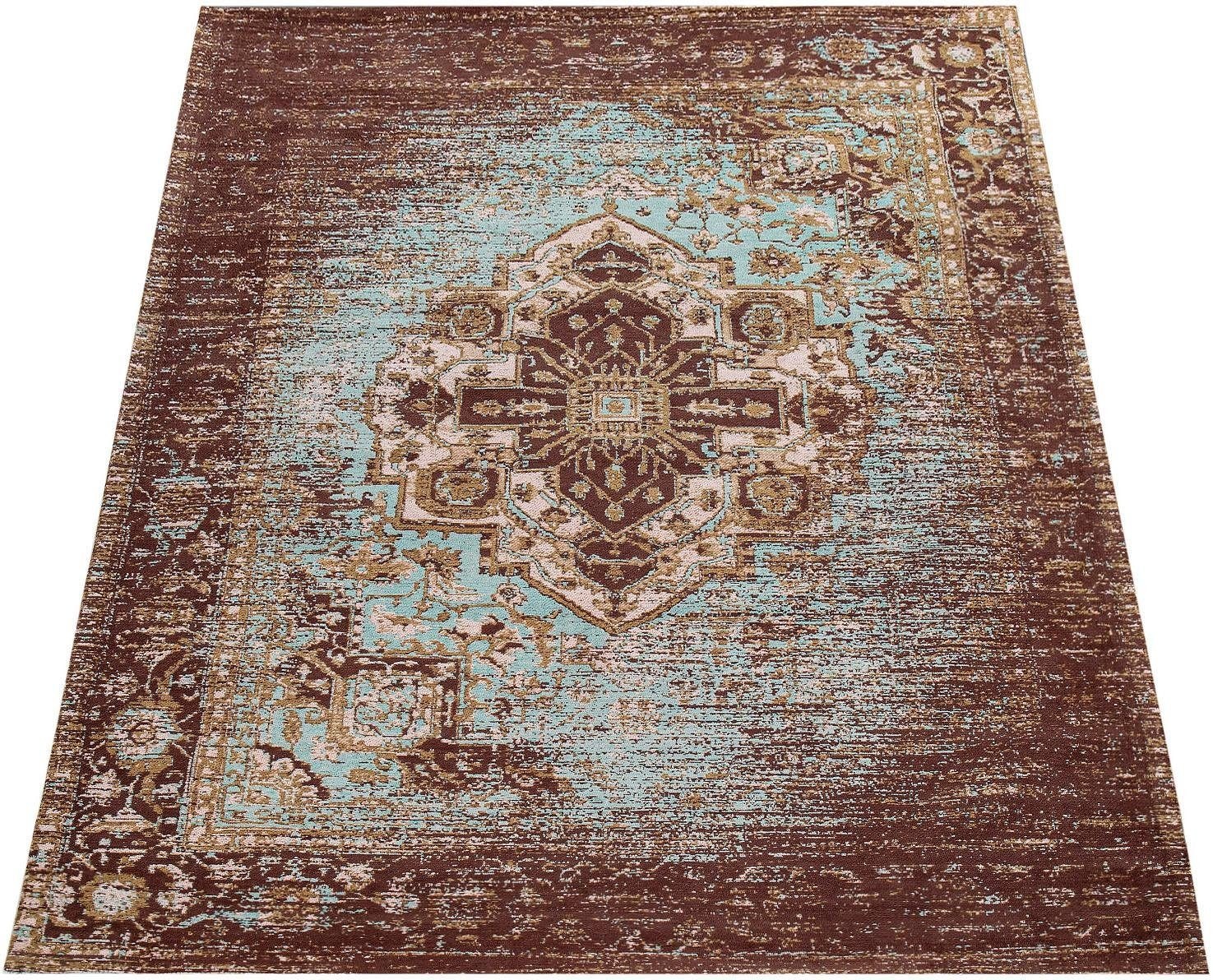 Paco Home Teppich "Baleno 474" rechteckig 7 mm Höhe Kurzflor, Orient-Optik, günstig online kaufen