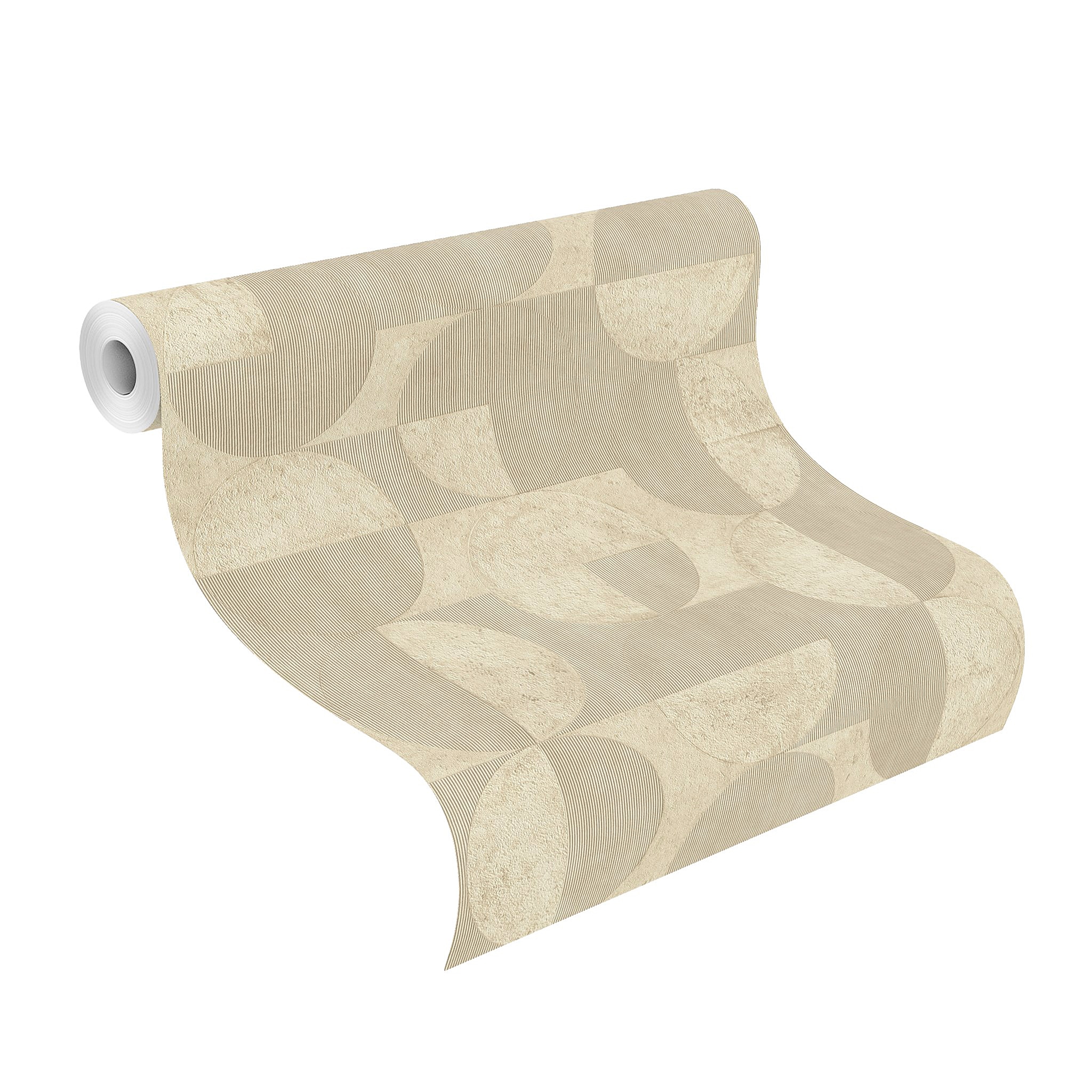 Rasch Vliestapete »Concrete« geometrisch strukturiert