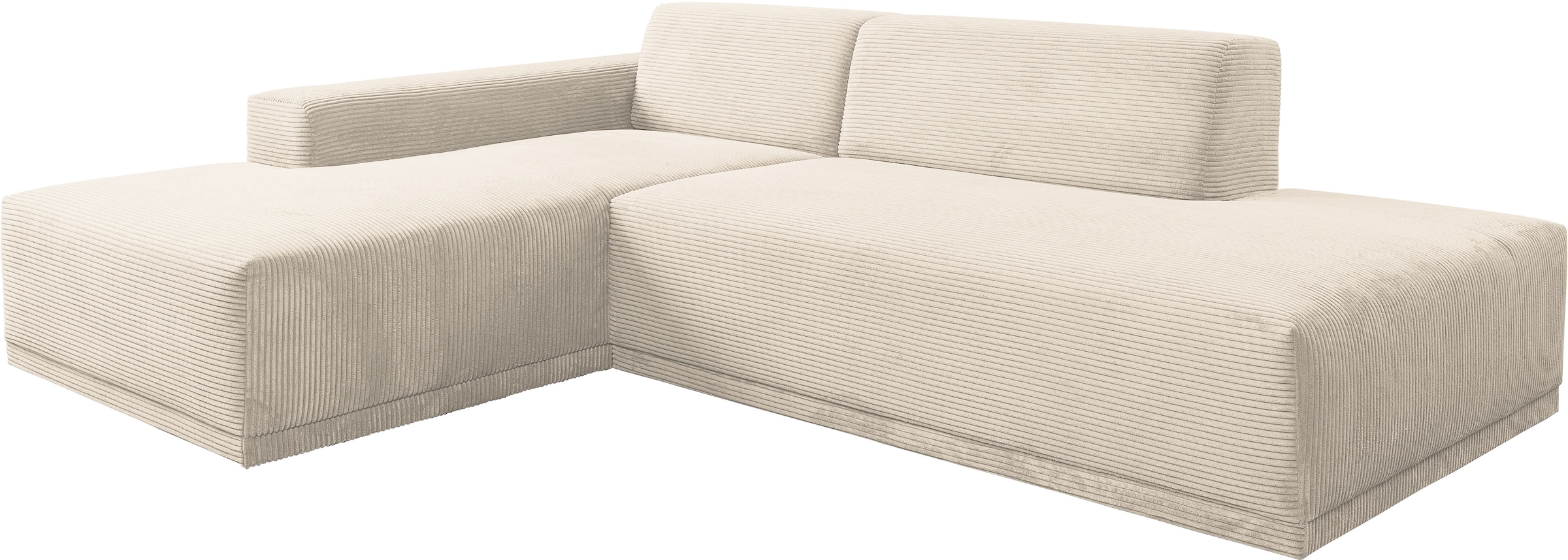 WERK2 Ecksofa »Apollo puristisches Design, Japandi Design, Cord, viel Platz, bequem« Cord, L-Form