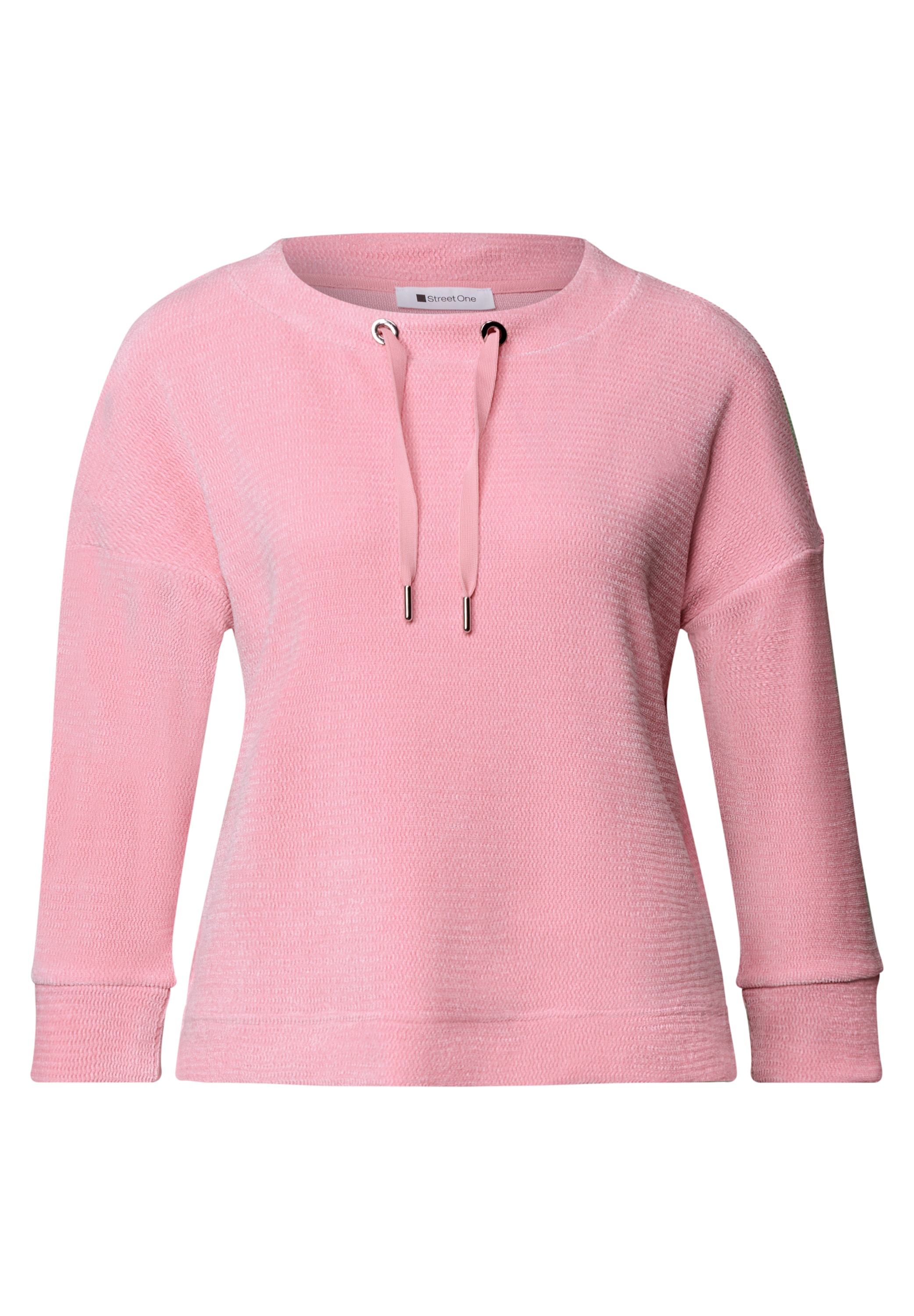 STREET ONE Langarmshirt 3/4-Arm Shirt mit U-Boot-Ausschnitt