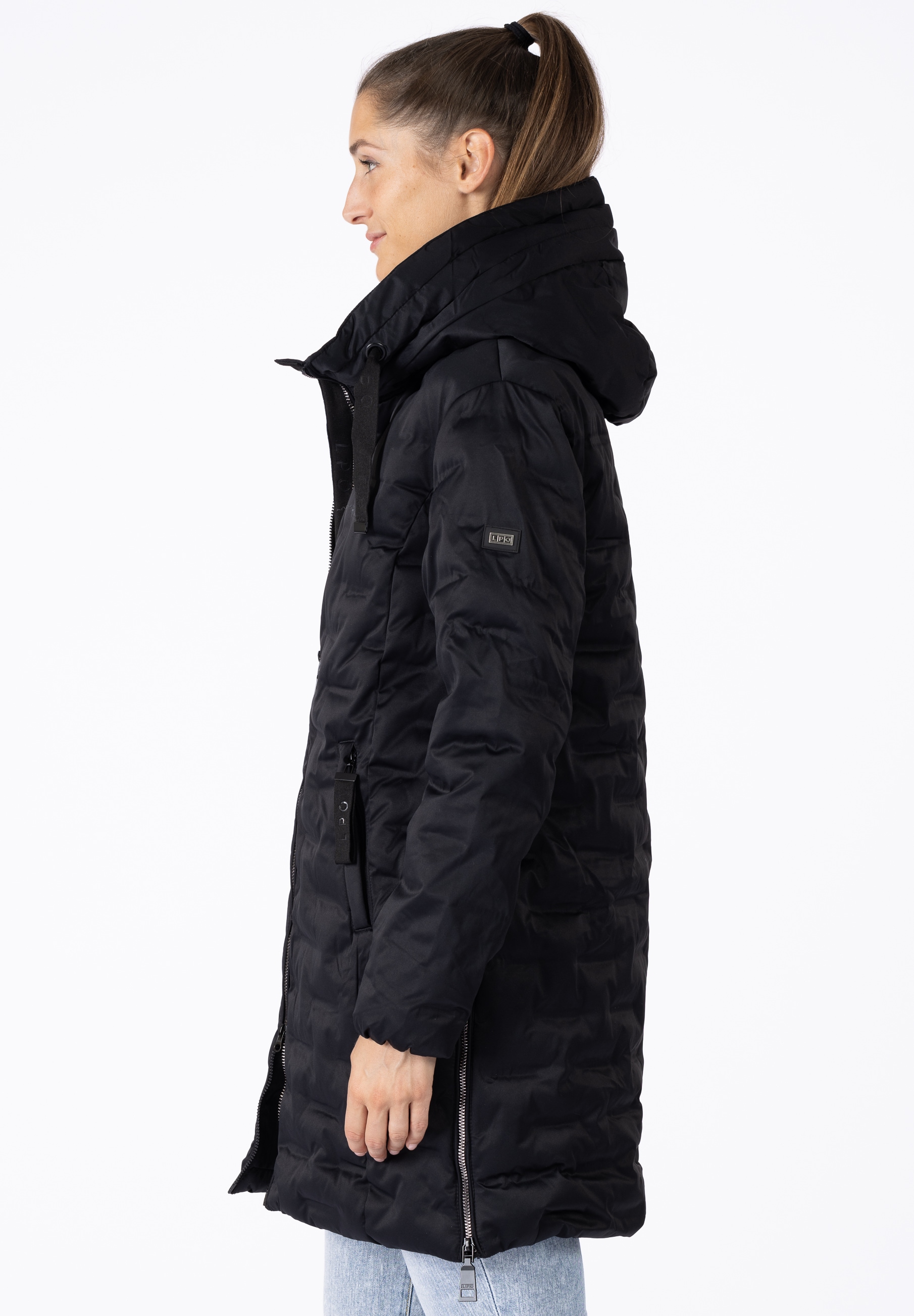 LPO Steppjacke »MARA II LONG«, auch in Großen Größen erhältlich