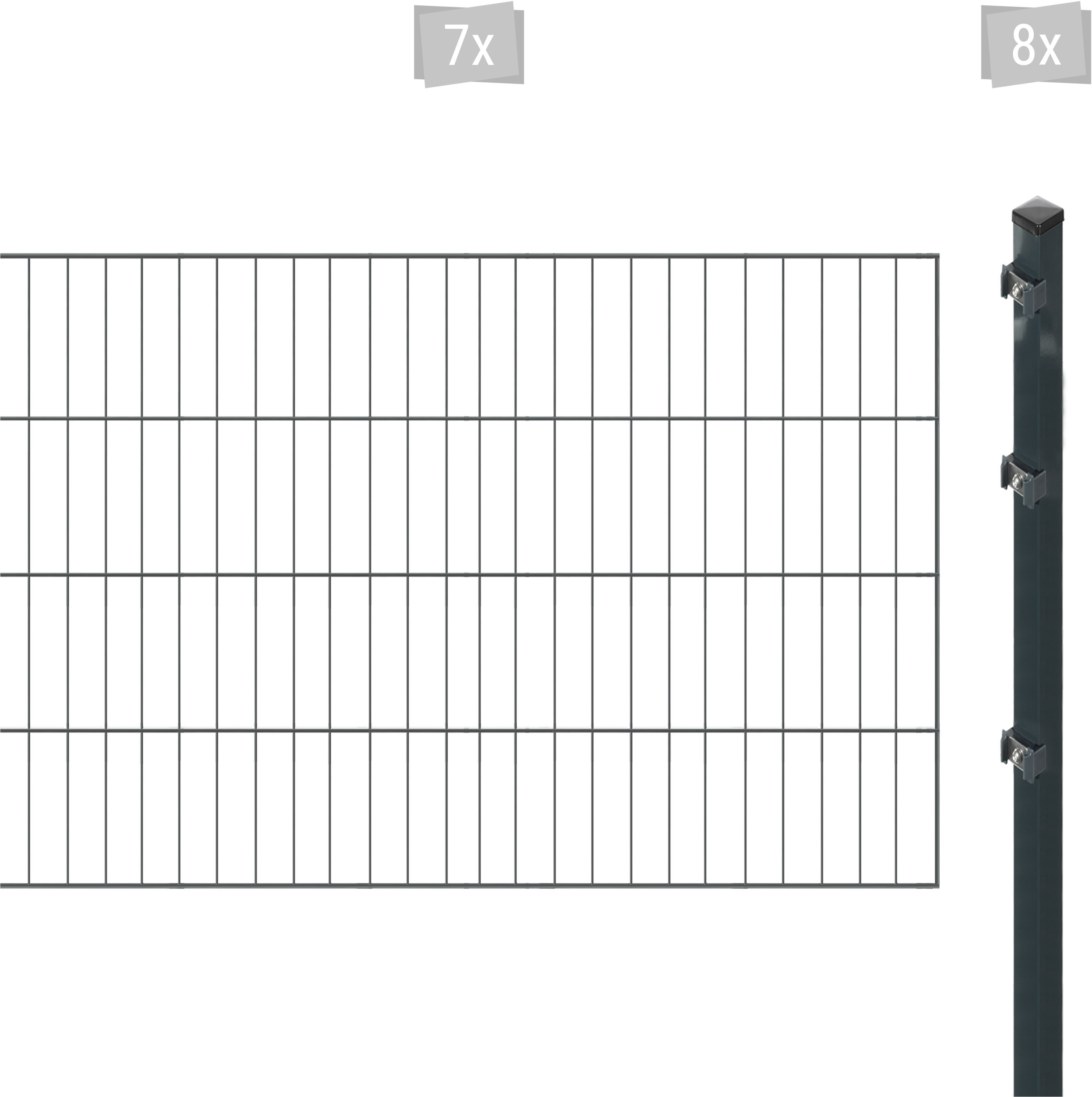 Arvotec "ESSENTIAL 80 zum Aufschrauben" Zaunhöhe 80 cm, Zaunlänge 2 - 60 m