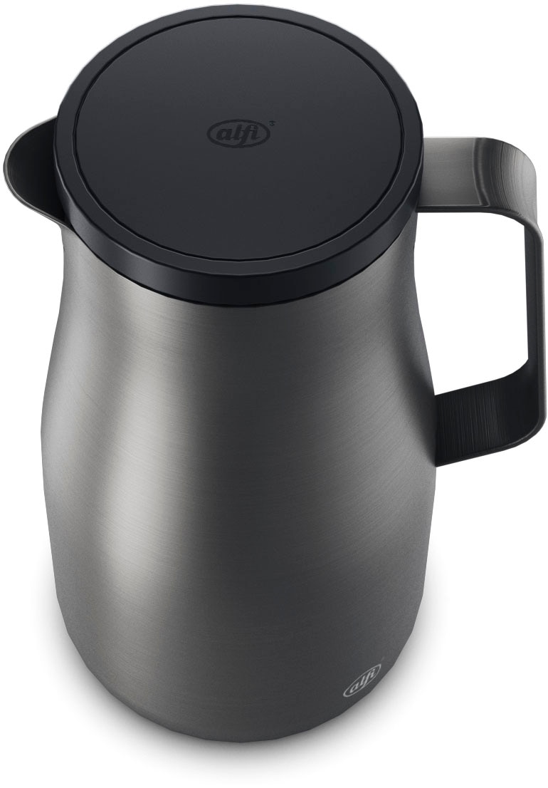 Alfi Isolierkanne »STUDIO, aus doppelwandigem Edelstahl, spülmaschinenfest«, 1 l, (1 St.), 12h heiß & 24h kalt, ergonomischer Griff, große Öffnung