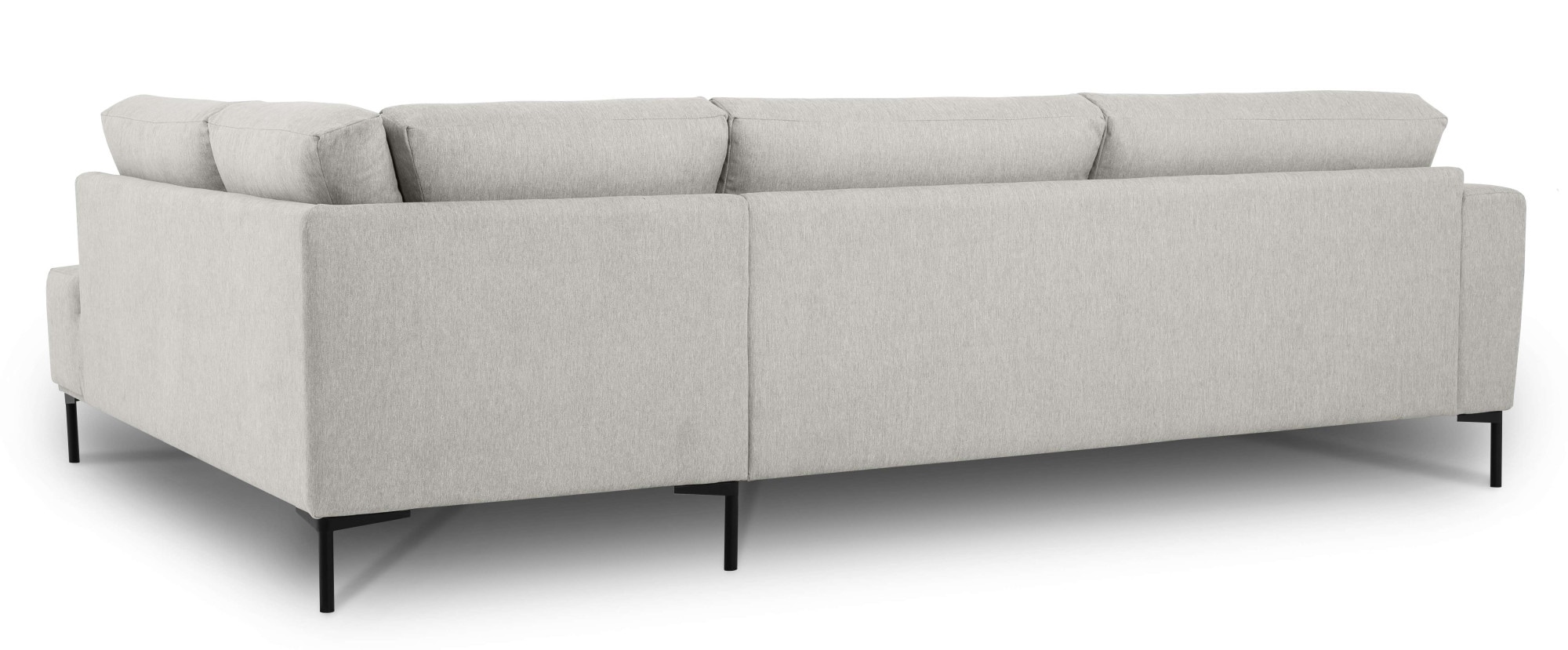 andas Ecksofa »Melby«, (2 St.), Breite 275 cm, in einem weichen Struktur Stoff, lose Rückenkissen