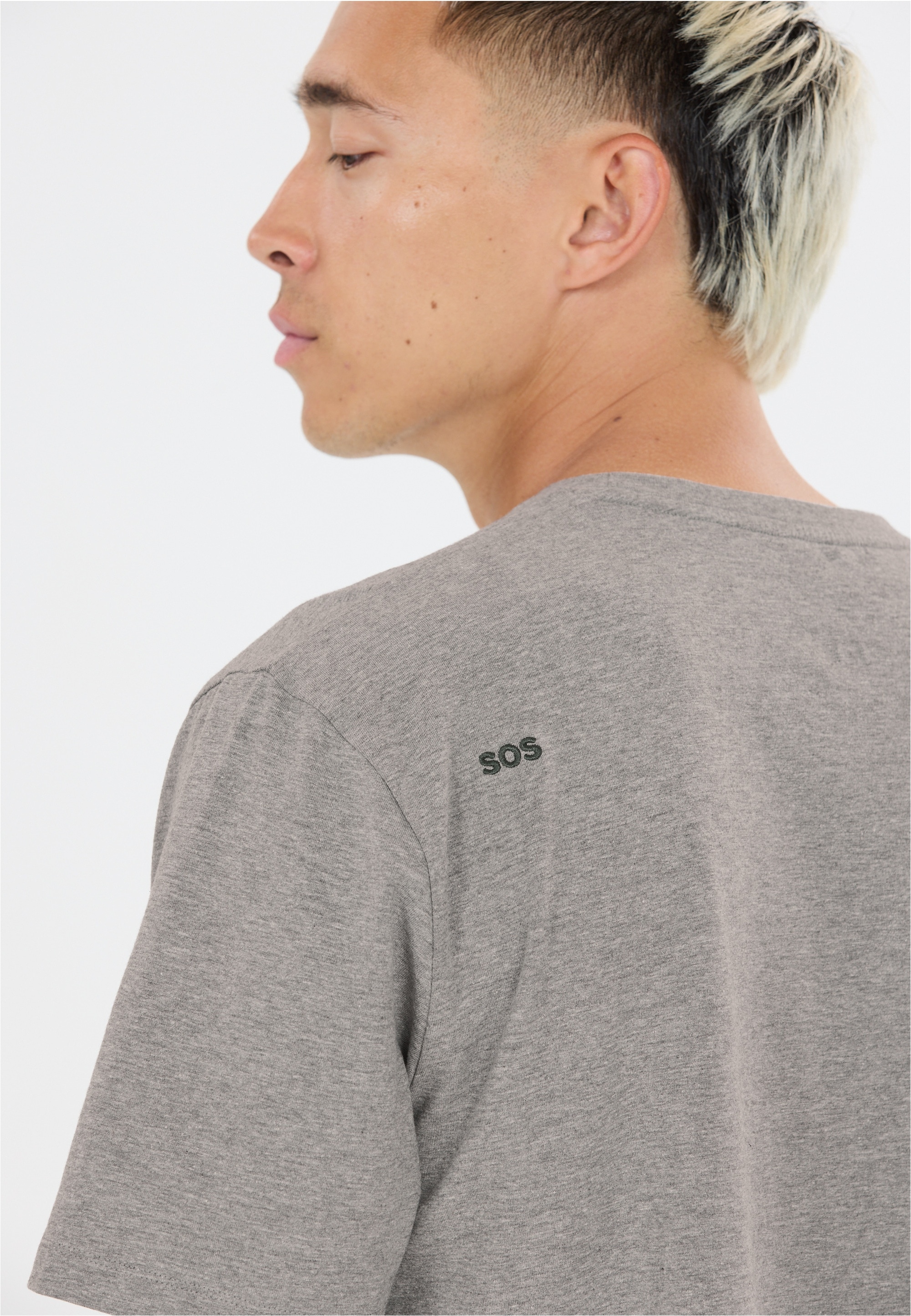 SOS Funktionsshirt »Kvitfjell«, mit biologischer Baumwolle und subtilem SOS-Print