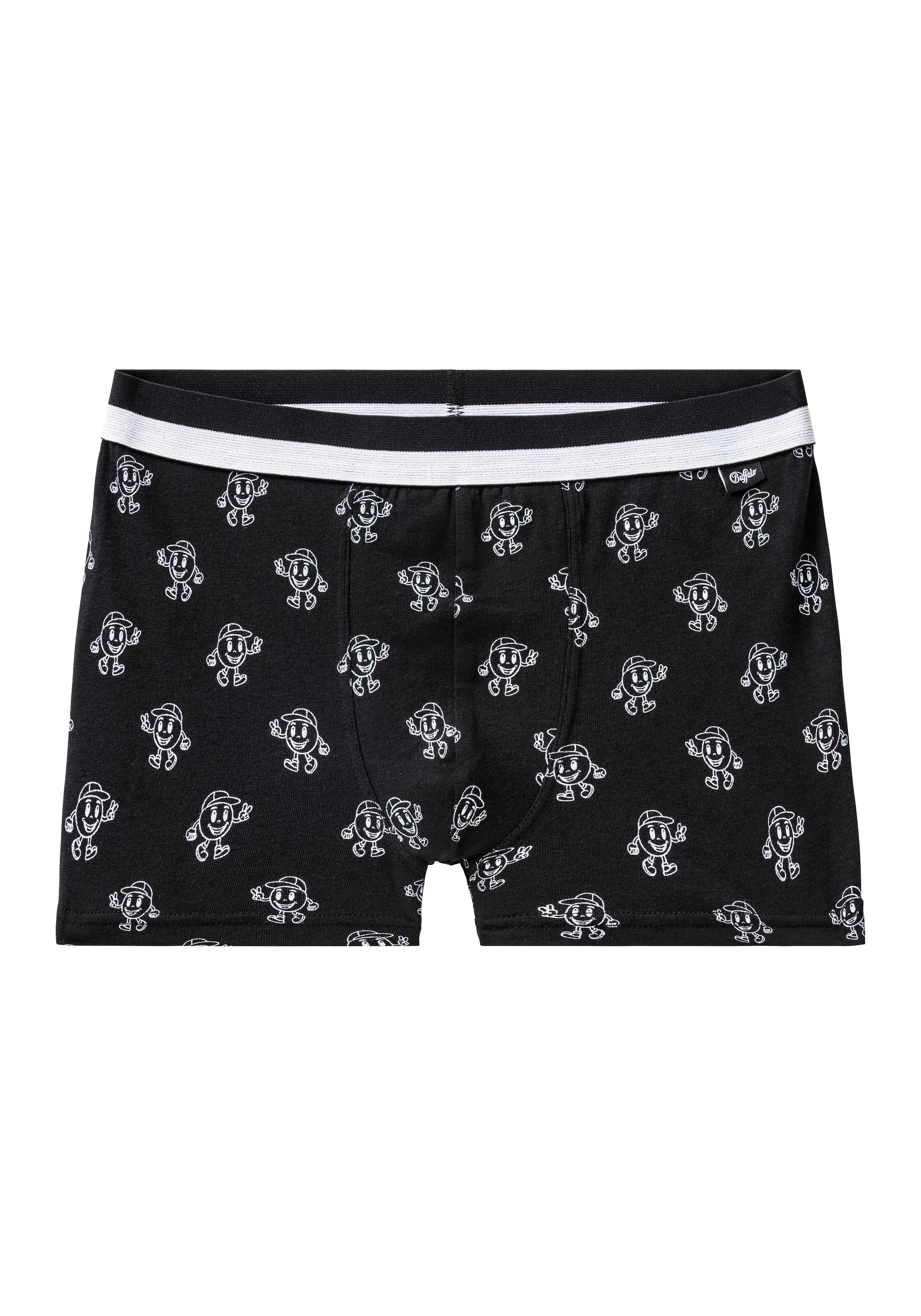 Buffalo Boxer »Boxershorts für Jungen«, (Packung, 4 St.), mit witzigen Icons bedruckt