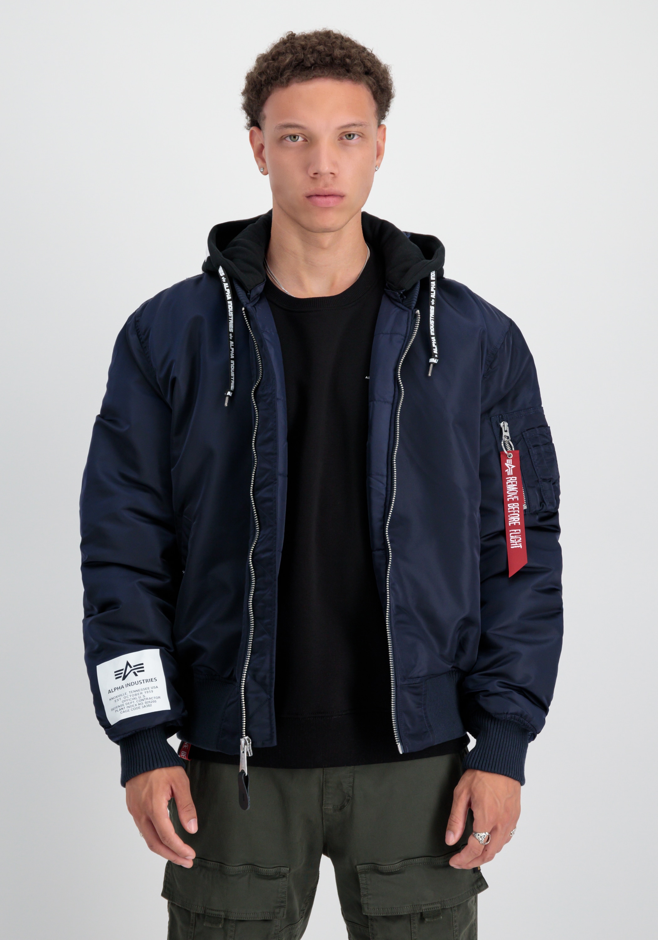 Alpha Industries Bomberjacke »Alpha Industries Men - Bomber Jackets MA-1 Zip Hood Print«