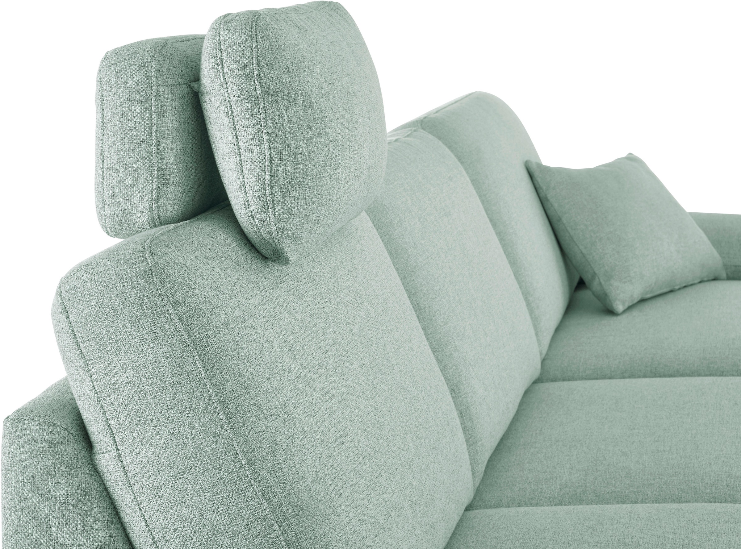 3C Candy Ecksofa »Mainau L-Form«, Relaxfunktion im 1,5-Sitzer, motorische Schlaffunktion in Longchair