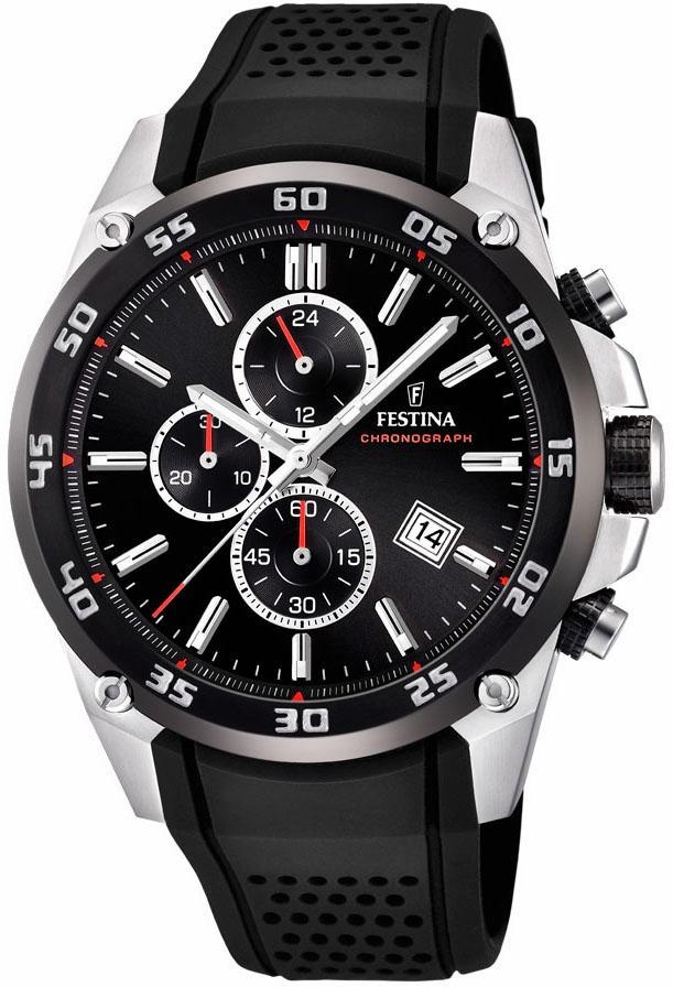 Festina Chronograph »F20330/5«, Armbanduhr, Quarzuhr, Herrenuhr, Stoppfunktion