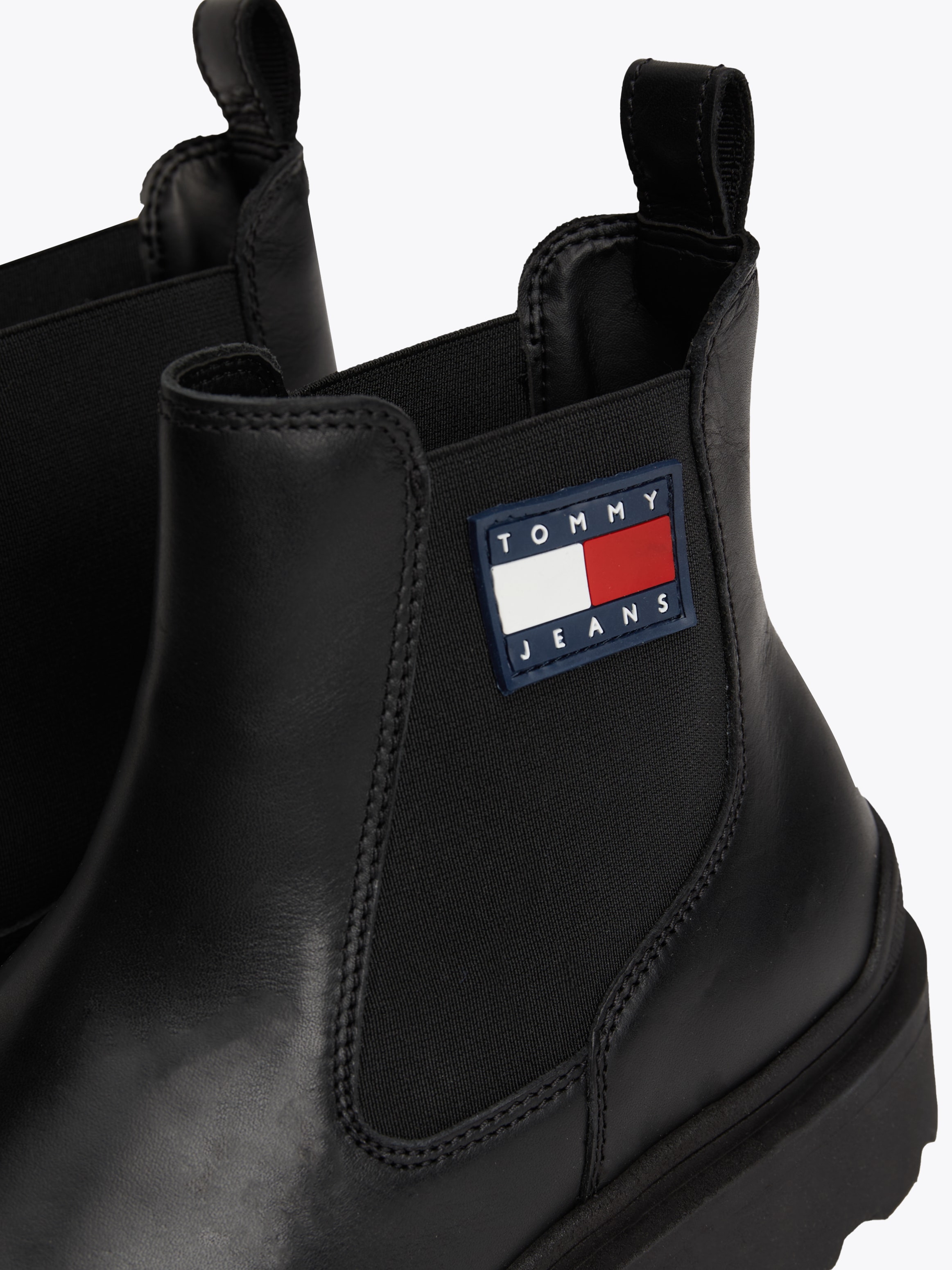 Tommy Jeans Chelseaboots "TJM LEATHER CHELSEA BOOT", Blockabsatz, Businessm günstig online kaufen