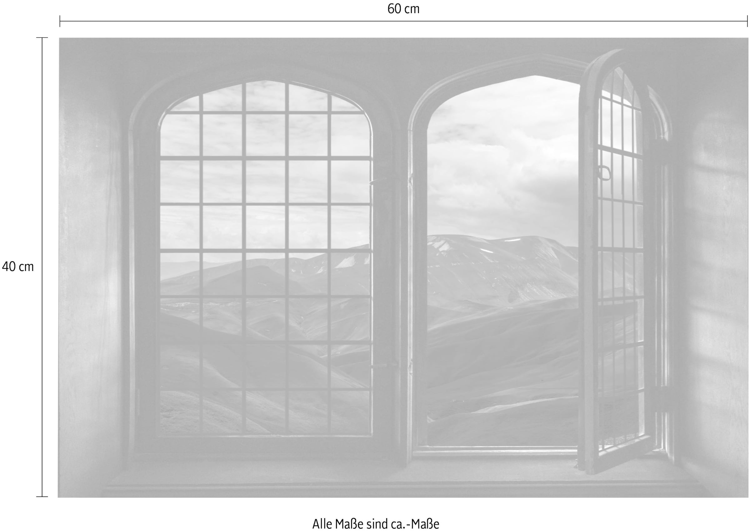queence Wandsticker »Schottland«, Wandsticker, Wandbild, selbstklebend, 3D, Fenster