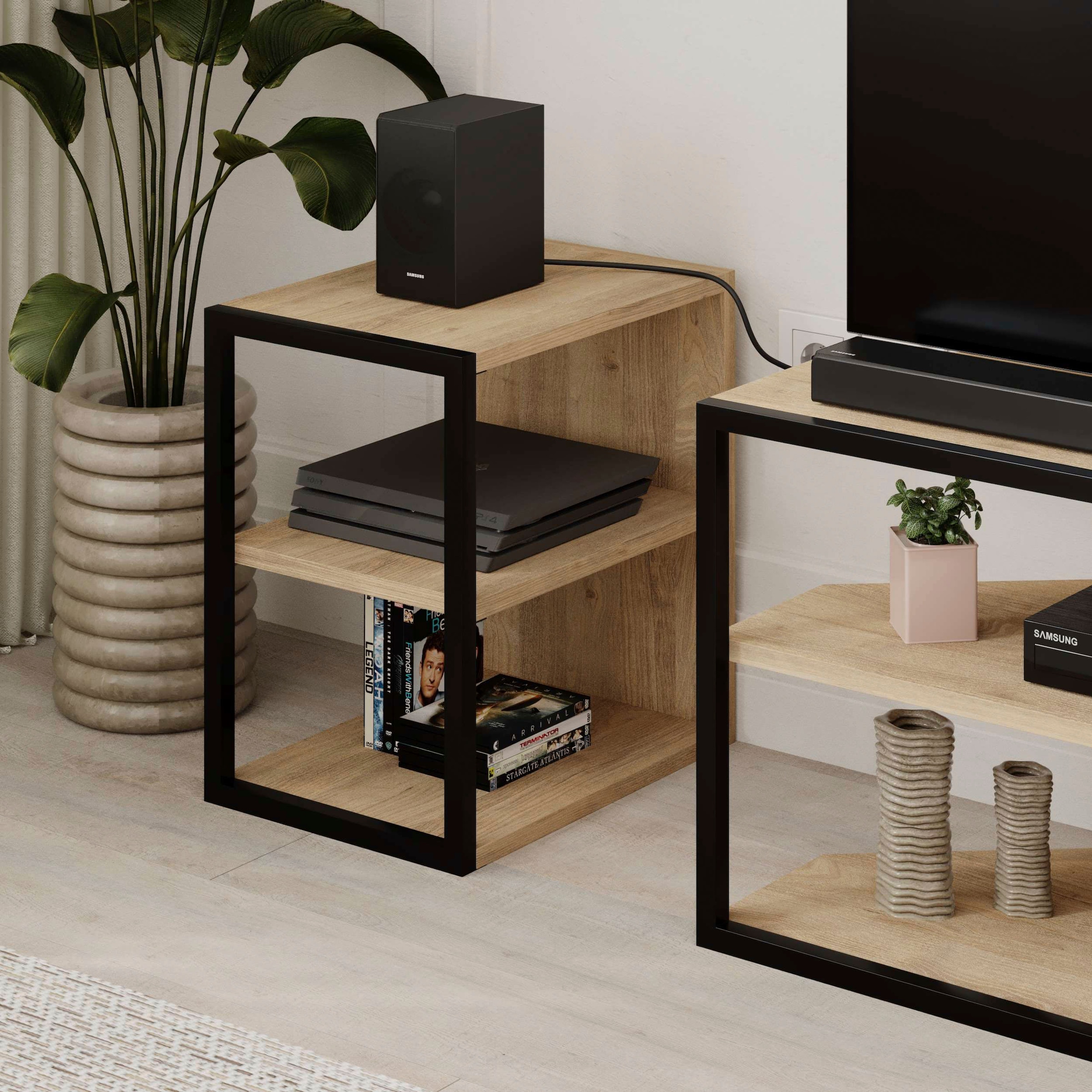 Decortie TV-Schrank »Echo TV Schrank«, (Packung), Einfache Montage,Platzsparend